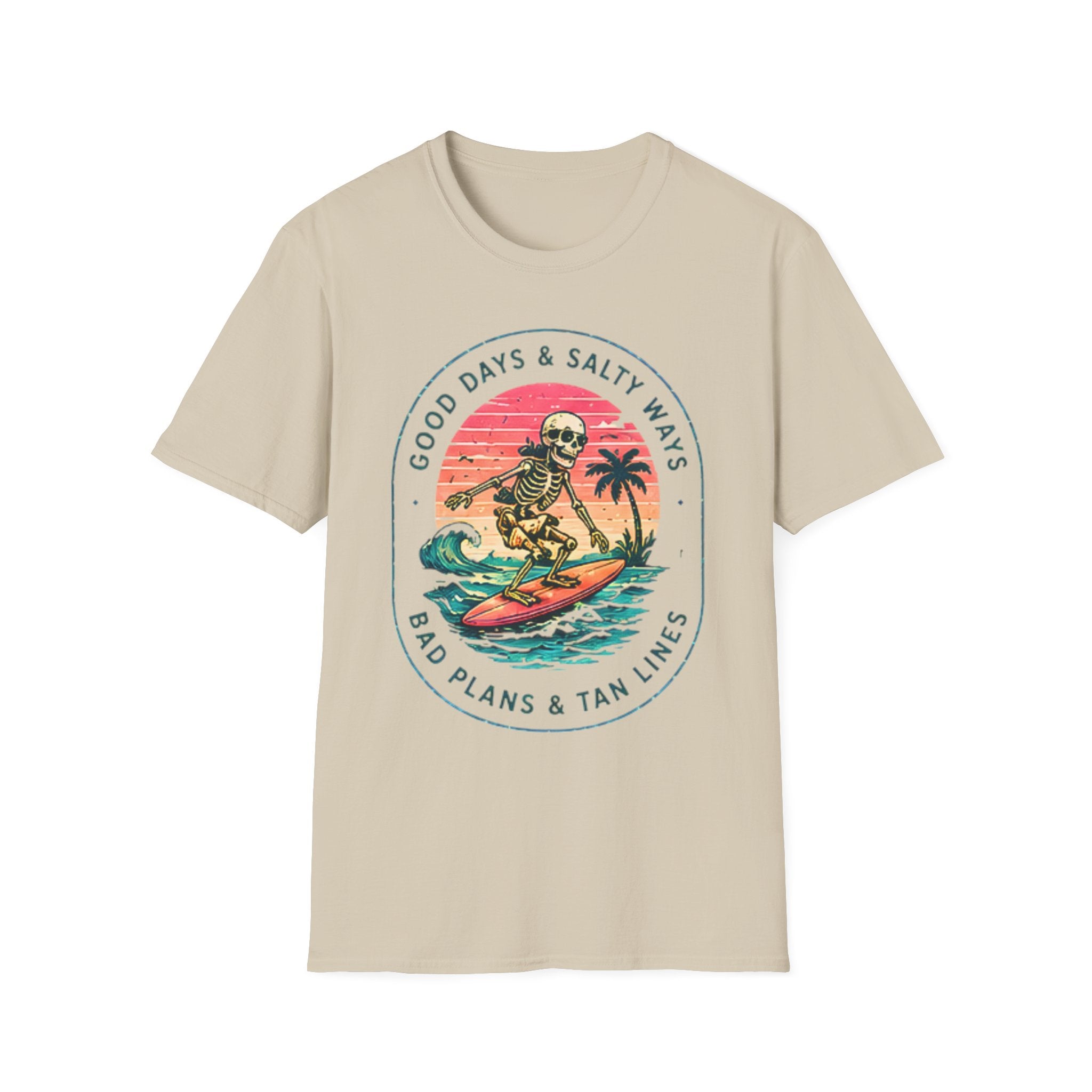 Good Days Salty Ways | Beach Life Graphic Tee | Cute Coastal Shirt | Oversized Summer Tee | Ocean Lover Gift