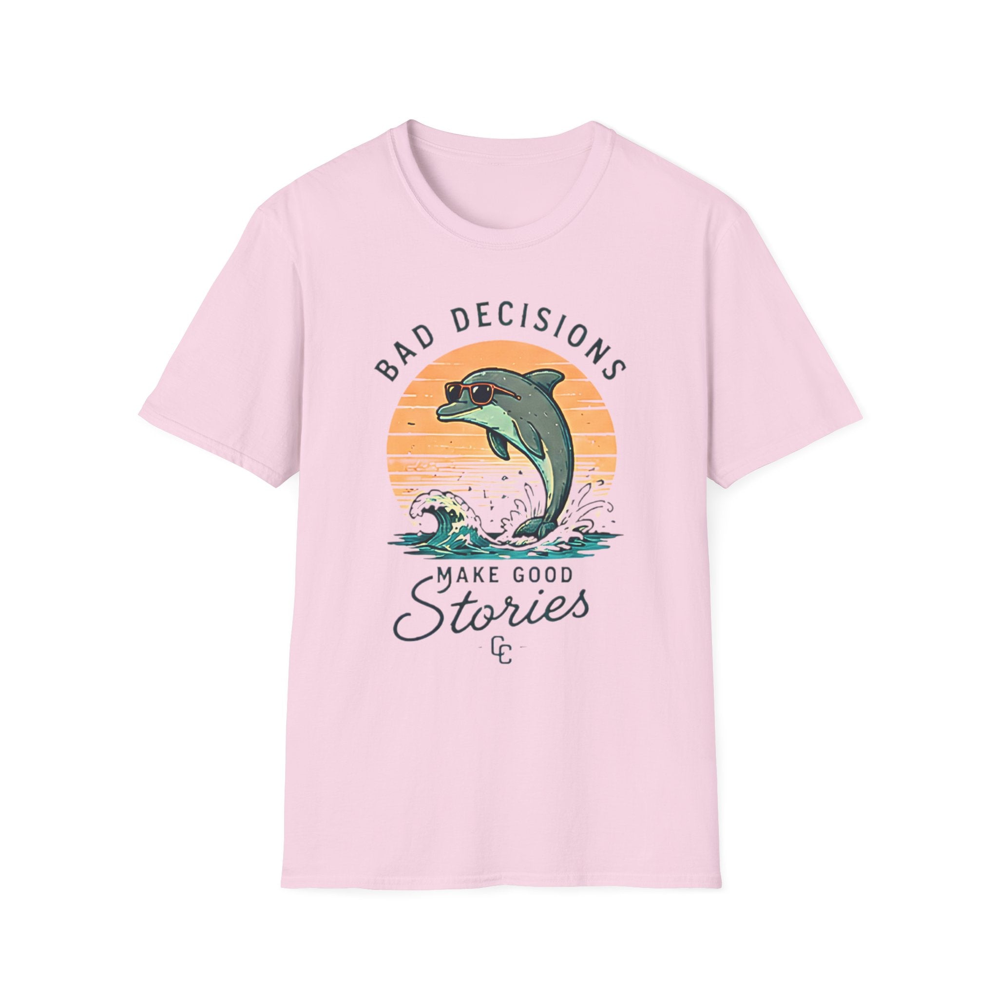 Bad Decisions Make Great Stories| Beach Life Graphic Tee | Cute Coastal Shirt | Oversized Summer Tee | Ocean Lover Gift