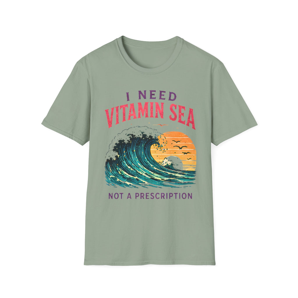 Vitamin Sea | Beach Life Graphic Tee | Cute Coastal Shirt | Oversized Summer Tee | Ocean Lover Gift