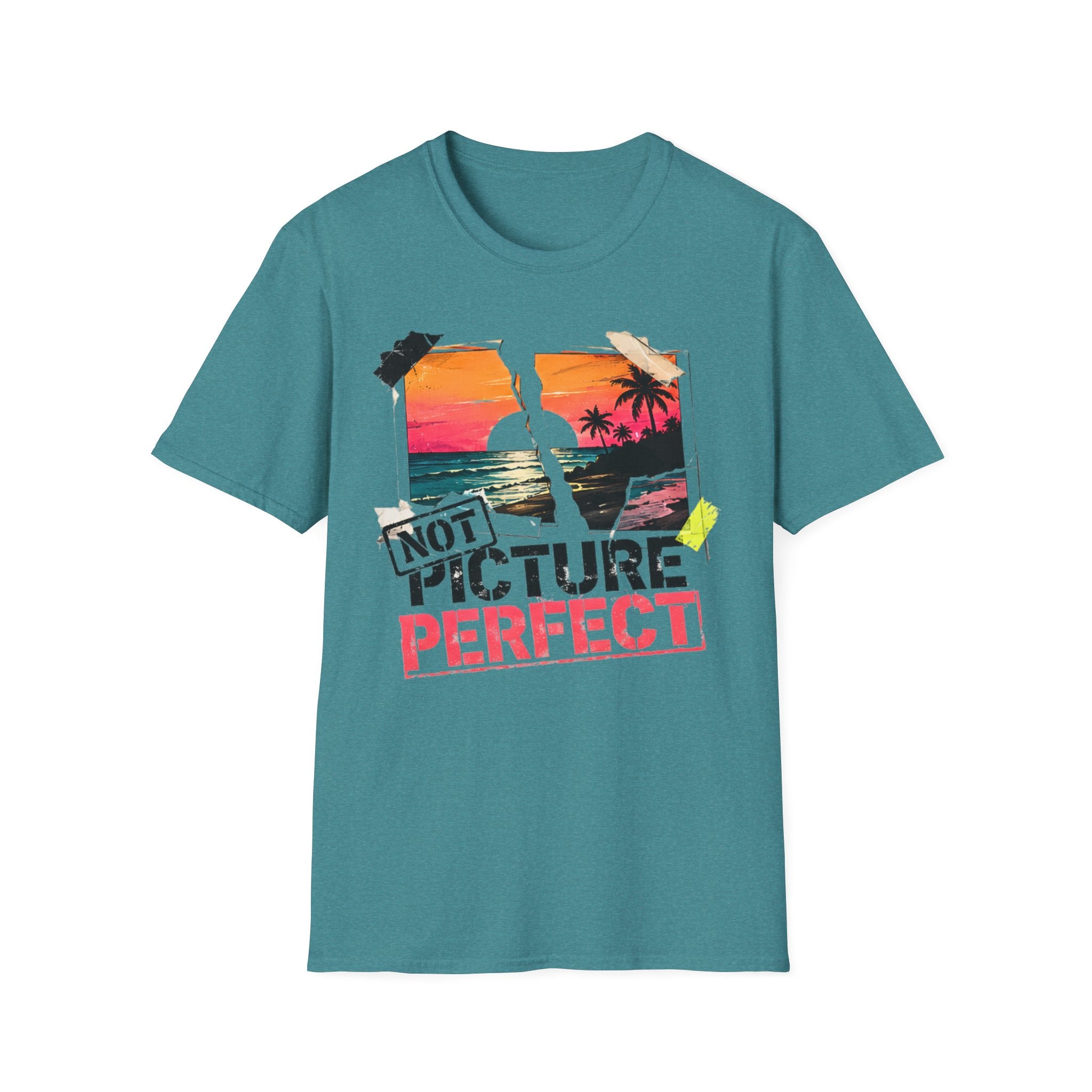 Not Picture Perfect | Beach Life Graphic Tee | Cute Coastal Shirt | Oversized Summer Tee | Ocean Lover Gift