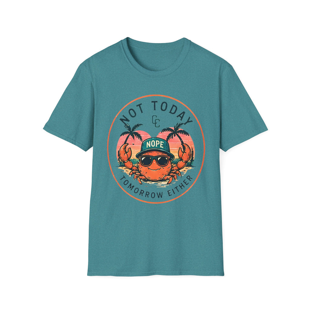 Not Today | Beach Life Graphic Tee | Cute Coastal Shirt | Oversized Summer Tee | Ocean Lover Gift
