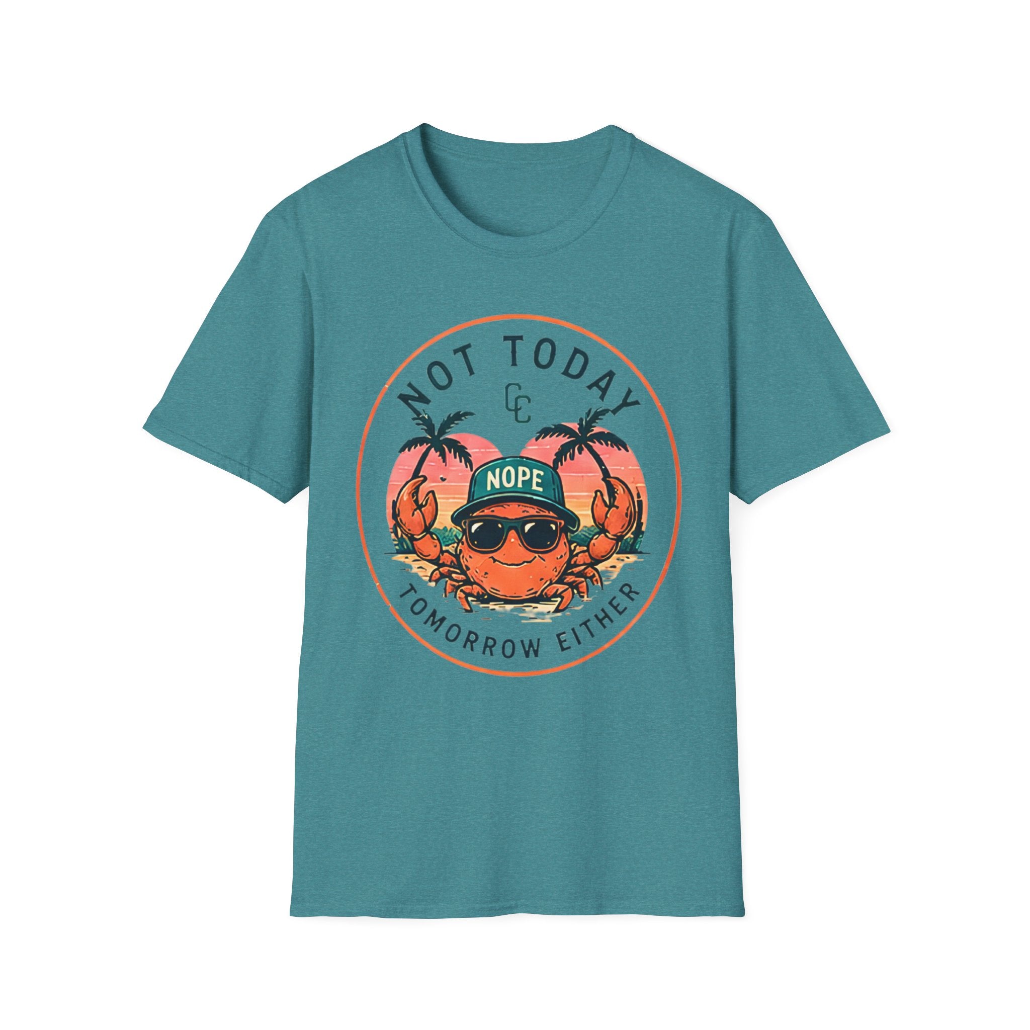 Not Today | Beach Life Graphic Tee | Cute Coastal Shirt | Oversized Summer Tee | Ocean Lover Gift