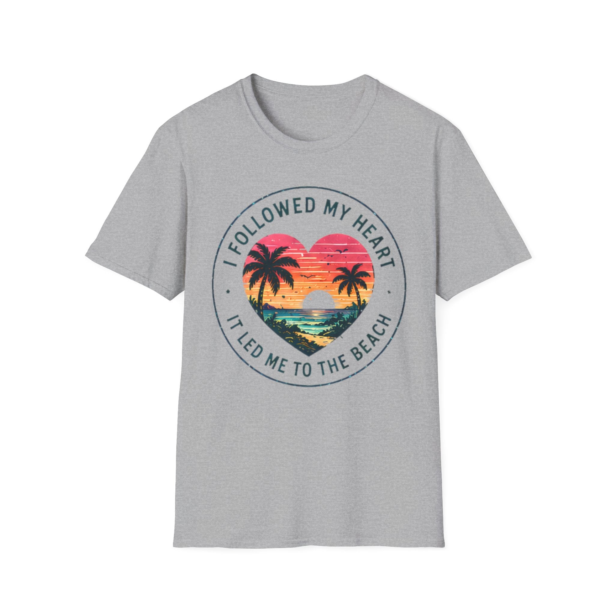 Beach Life Graphic Tee | Followed My Heart | Cute Coastal Shirt | Oversized Summer Tee | Ocean Lover Gift