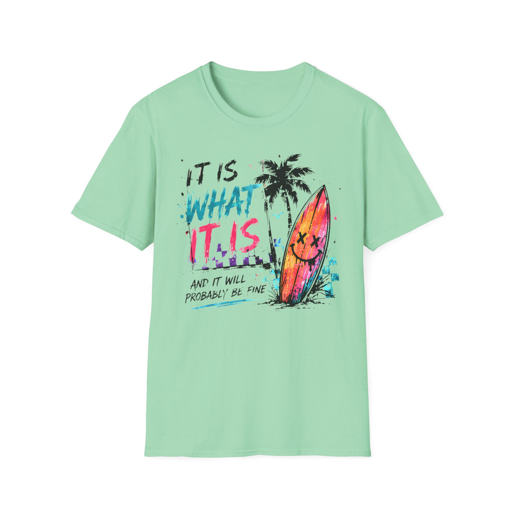 Cute Coastal Shirt | It Is What It Is | Beach Life Graphic Tee | Oversized Summer Tee | Ocean Lover Gift