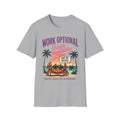 Beach Life Graphic Tee | Work Optional | Cute Coastal Shirt | Oversized Summer Tee | Ocean Lover Gift