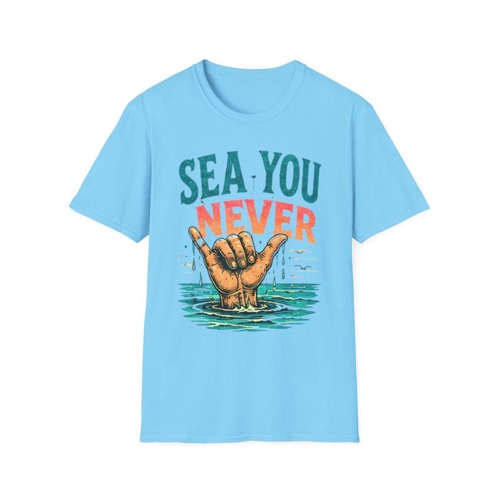 Sea You Never | Beach Life Graphic Tee | Cute Coastal Shirt | Oversized Summer Tee | Ocean Lover Gift