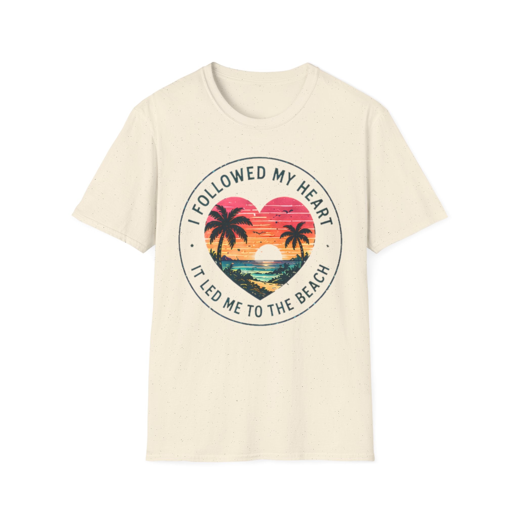Beach Life Graphic Tee | Followed My Heart | Cute Coastal Shirt | Oversized Summer Tee | Ocean Lover Gift