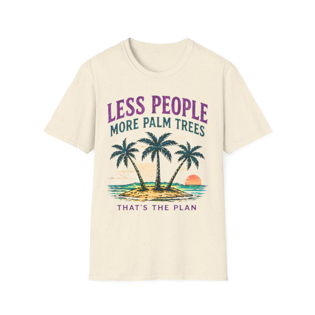 Less People More Palm Trees | Beach Life Graphic Tee | Cute Coastal Shirt | Oversized Summer Tee | Ocean Lover Gift