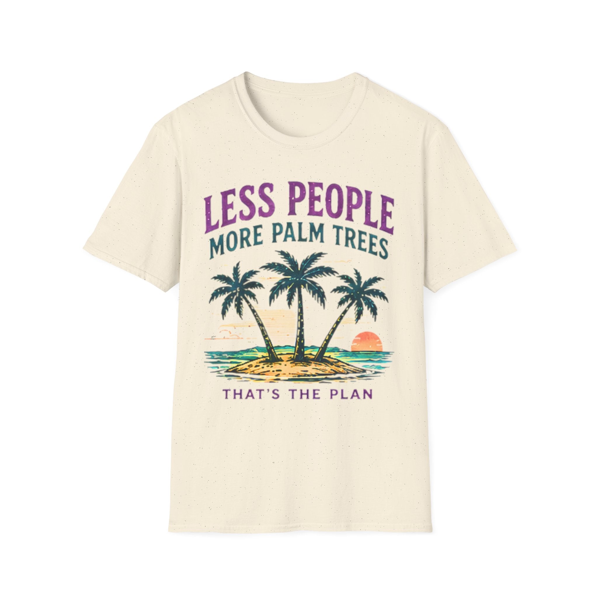 Less People More Palm Trees | Beach Life Graphic Tee | Cute Coastal Shirt | Oversized Summer Tee | Ocean Lover Gift