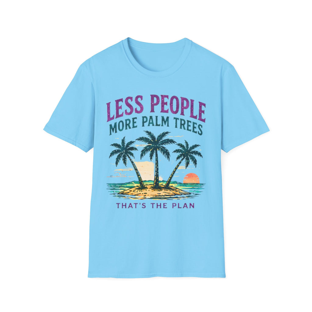 Less People More Palm Trees | Beach Life Graphic Tee | Cute Coastal Shirt | Oversized Summer Tee | Ocean Lover Gift