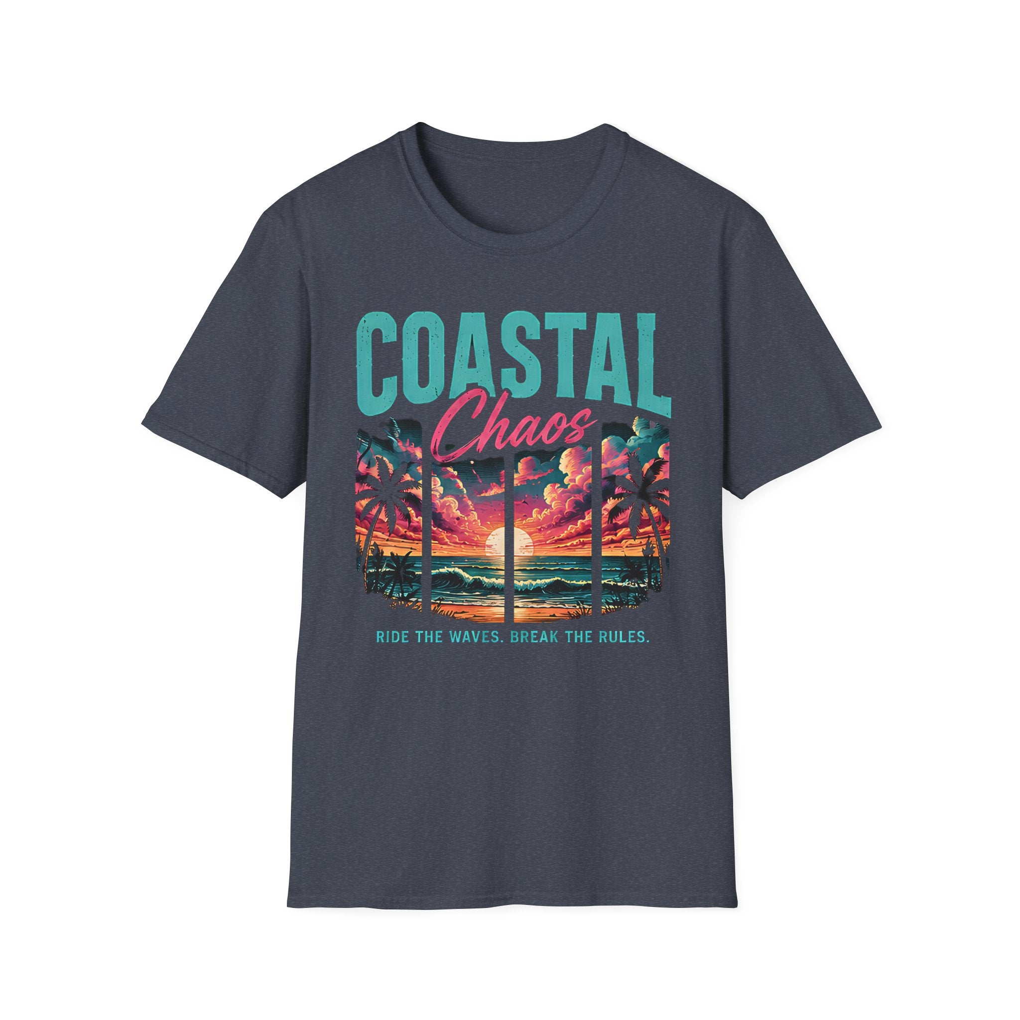 Beach Life Graphic Tee | Ride The Waves | Cute Coastal Shirt | Oversized Summer Tee | Ocean Lover Gift