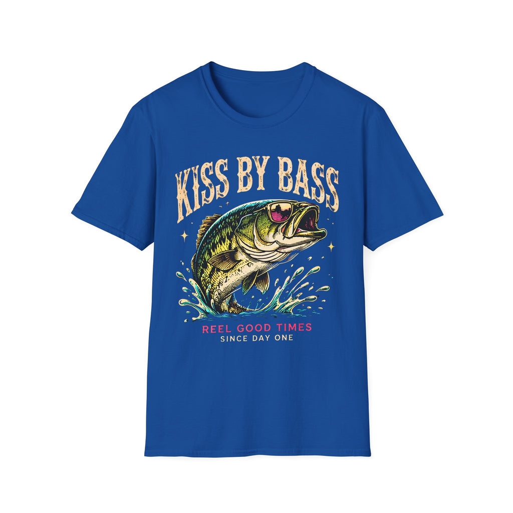 Kiss My Bass | Cute Coastal Shirt | Beach Life Graphic Tee | Oversized Summer Tee | Ocean Lover Gift
