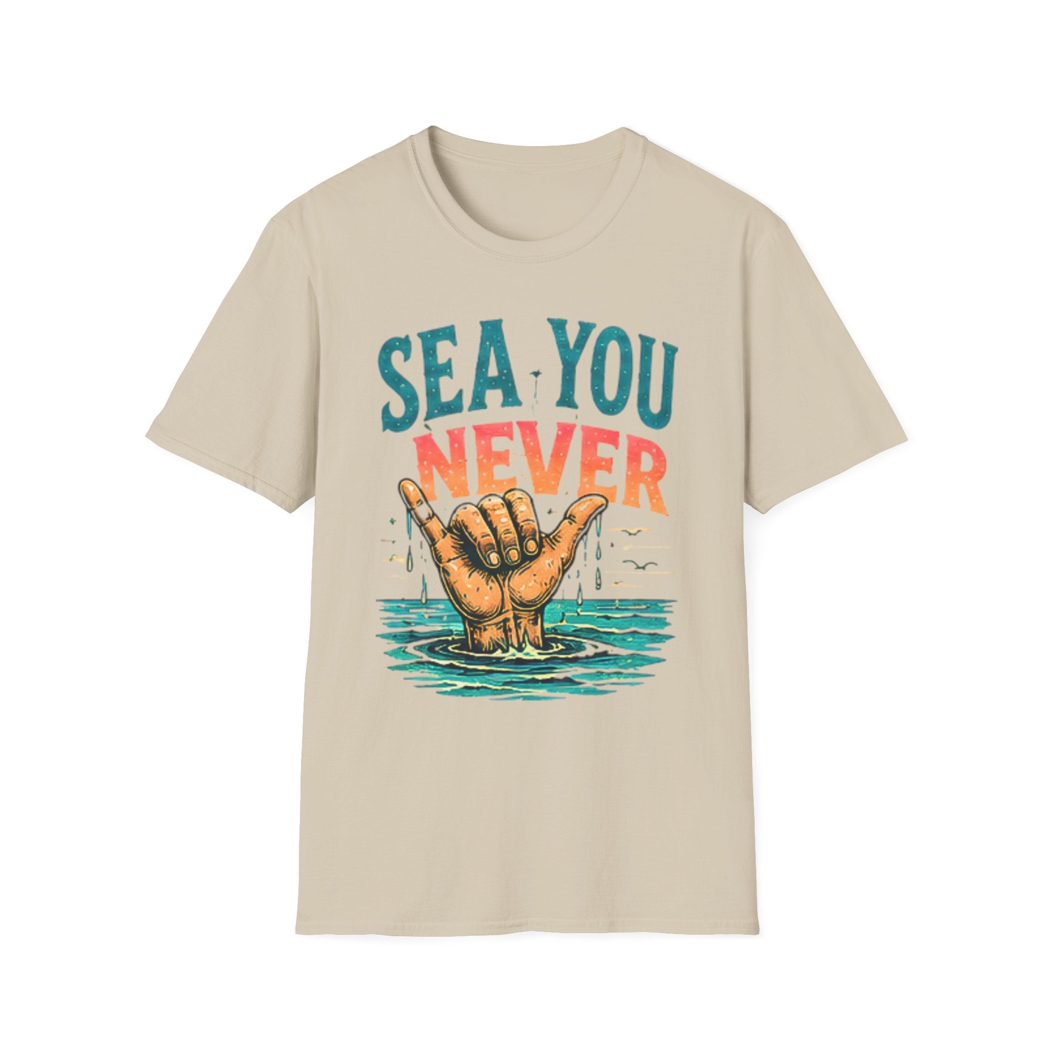 Sea You Never | Beach Life Graphic Tee | Cute Coastal Shirt | Oversized Summer Tee | Ocean Lover Gift