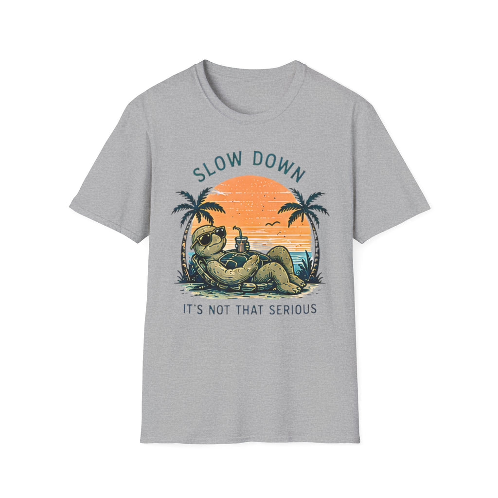 Slow Down | Beach Life Graphic Tee | Cute Coastal Shirt | Oversized Summer Tee | Ocean Lover Gift