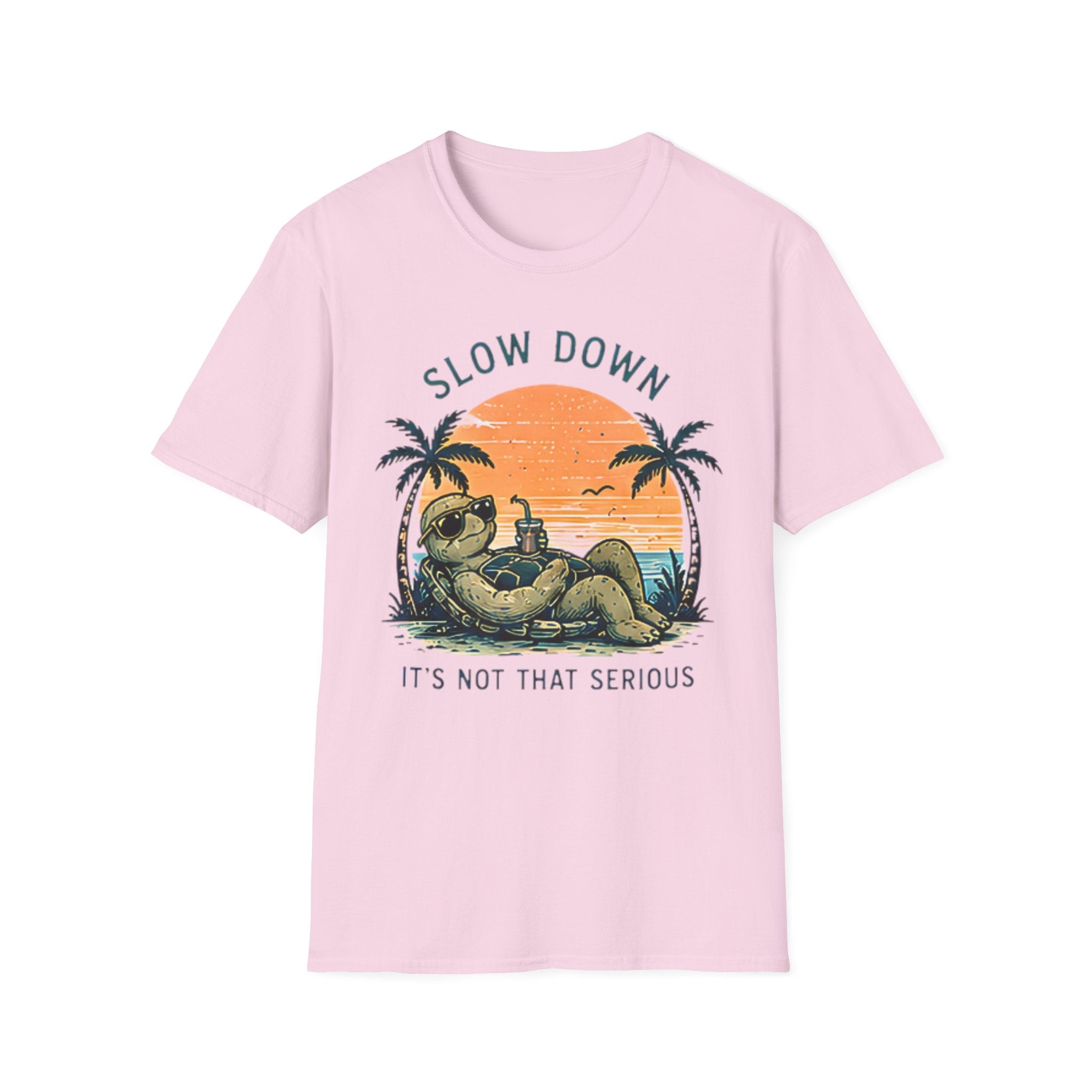 Slow Down | Beach Life Graphic Tee | Cute Coastal Shirt | Oversized Summer Tee | Ocean Lover Gift