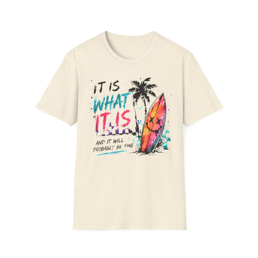 Cute Coastal Shirt | It Is What It Is | Beach Life Graphic Tee | Oversized Summer Tee | Ocean Lover Gift