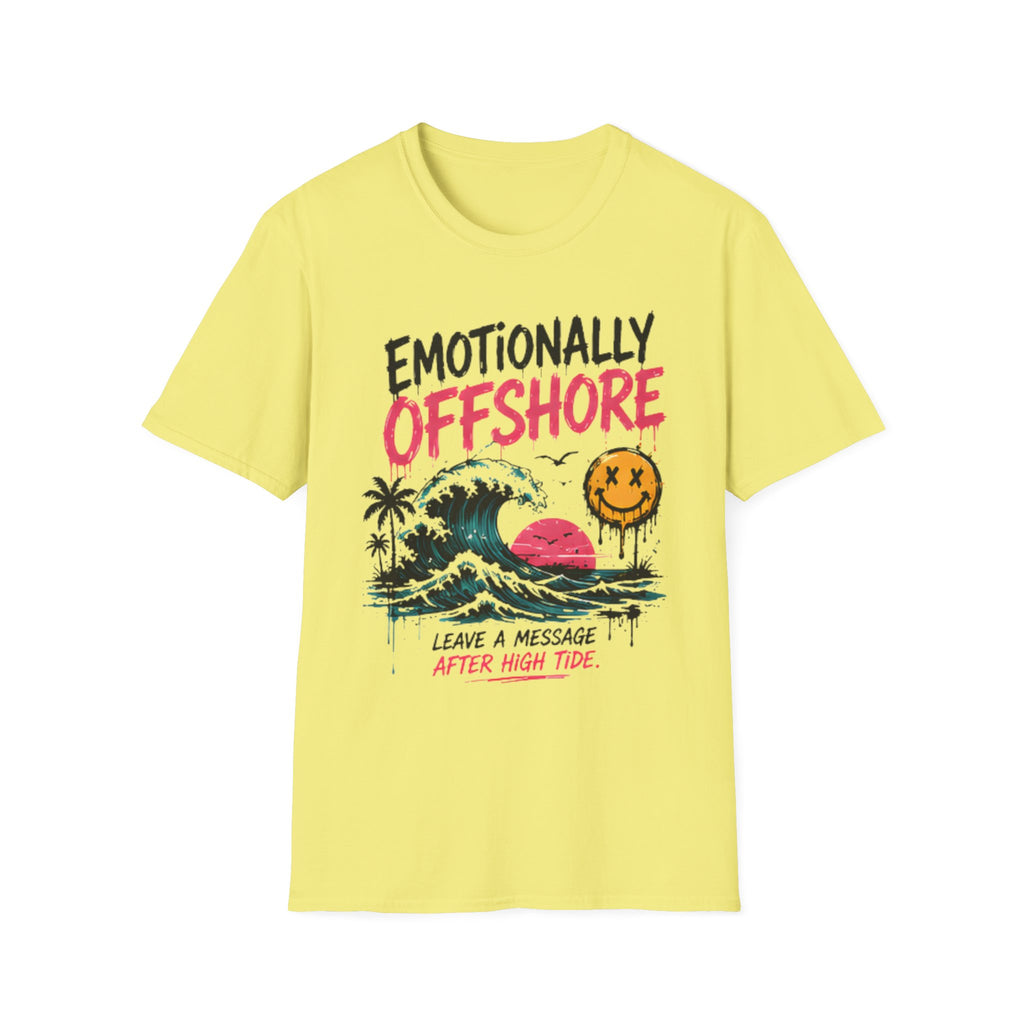 Beach Life Graphic Tee | Emotionally Offshore | Cute Coastal Shirt | Oversized Summer Tee | Ocean Lover Gift