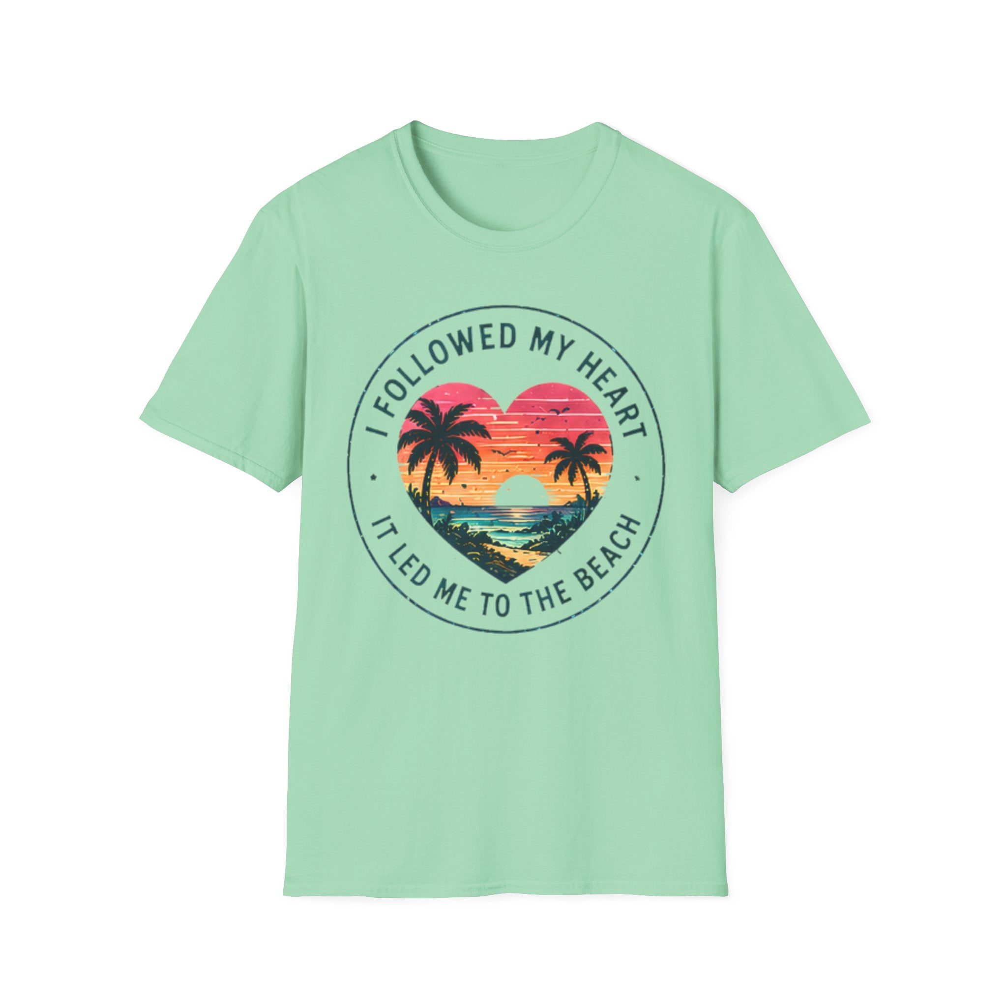 Beach Life Graphic Tee | Followed My Heart | Cute Coastal Shirt | Oversized Summer Tee | Ocean Lover Gift
