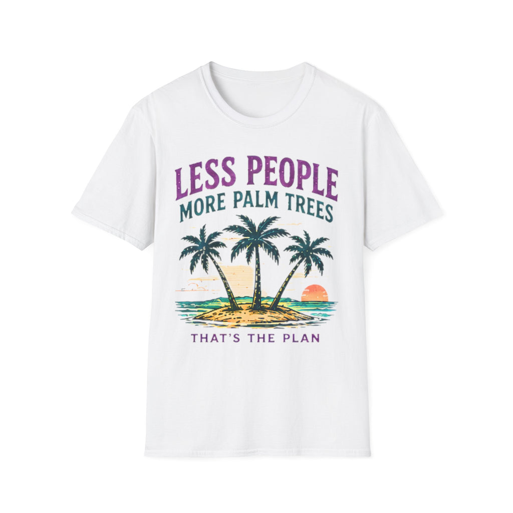 Less People More Palm Trees | Beach Life Graphic Tee | Cute Coastal Shirt | Oversized Summer Tee | Ocean Lover Gift