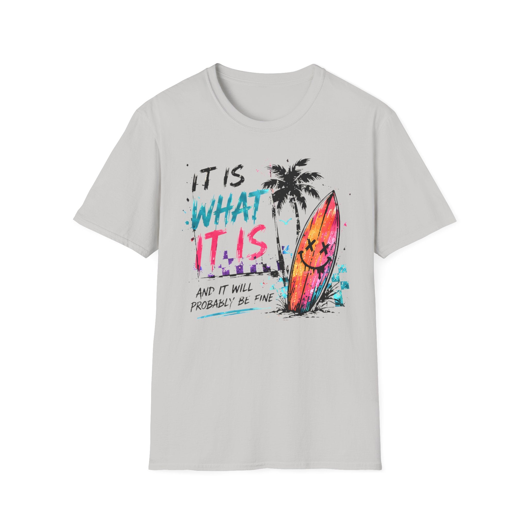 Cute Coastal Shirt | It Is What It Is | Beach Life Graphic Tee | Oversized Summer Tee | Ocean Lover Gift