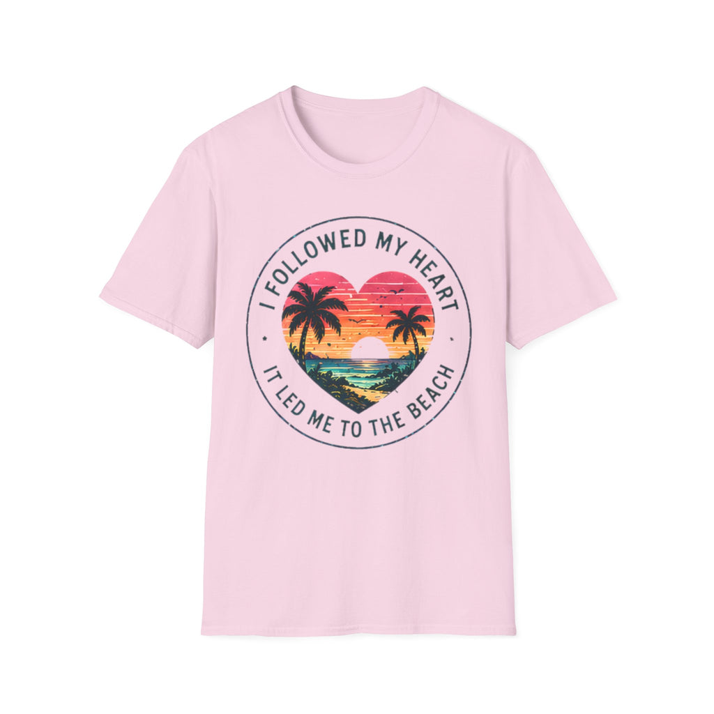 Beach Life Graphic Tee | Followed My Heart | Cute Coastal Shirt | Oversized Summer Tee | Ocean Lover Gift