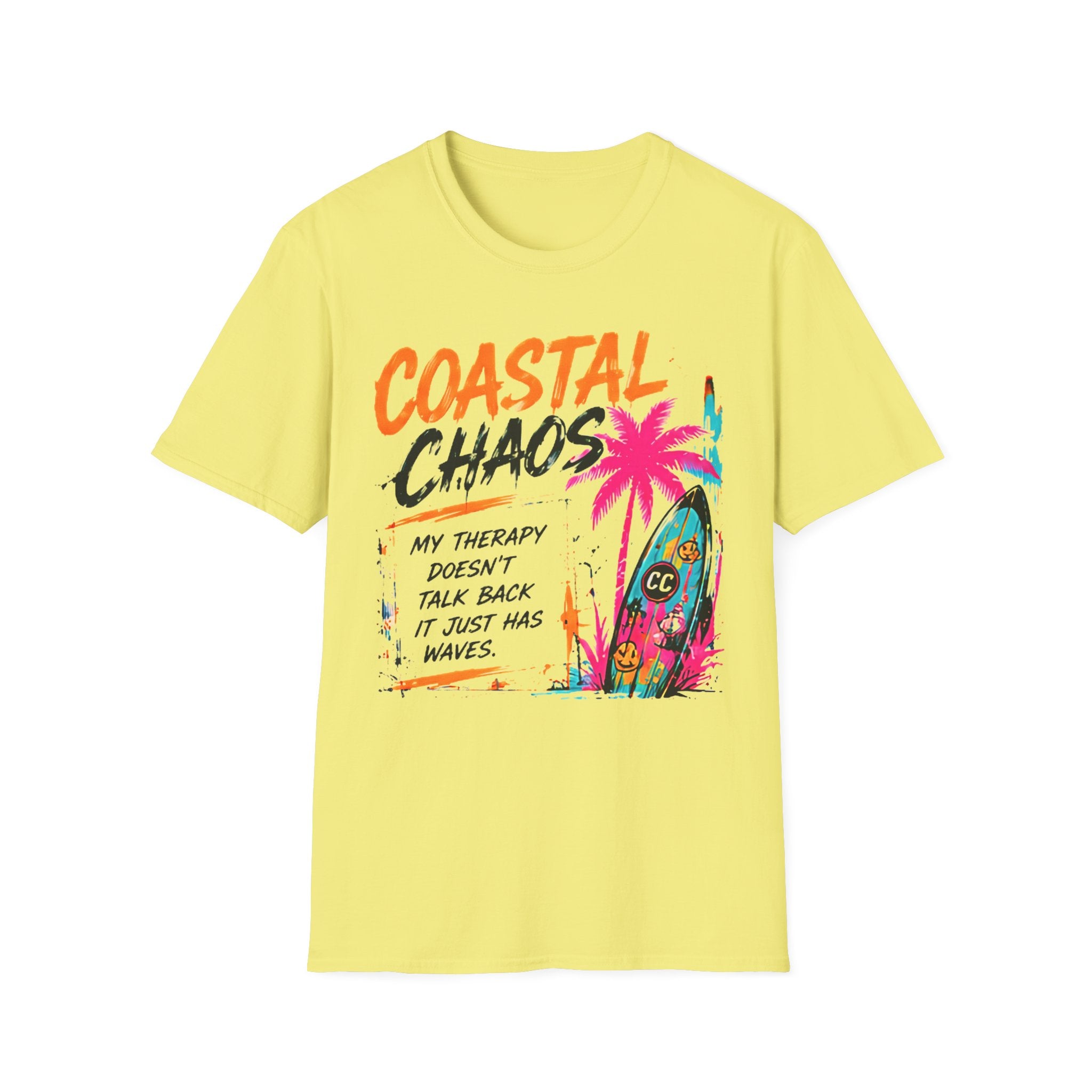 Coastal Chaos | Beach Life Graphic Tee | Cute Coastal Shirt | Oversized Summer Tee | Ocean Lover Gift