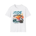 Tide Happens | Beach Life Graphic Tee | Cute Coastal Shirt | Oversized Summer Tee | Ocean Lover Gift