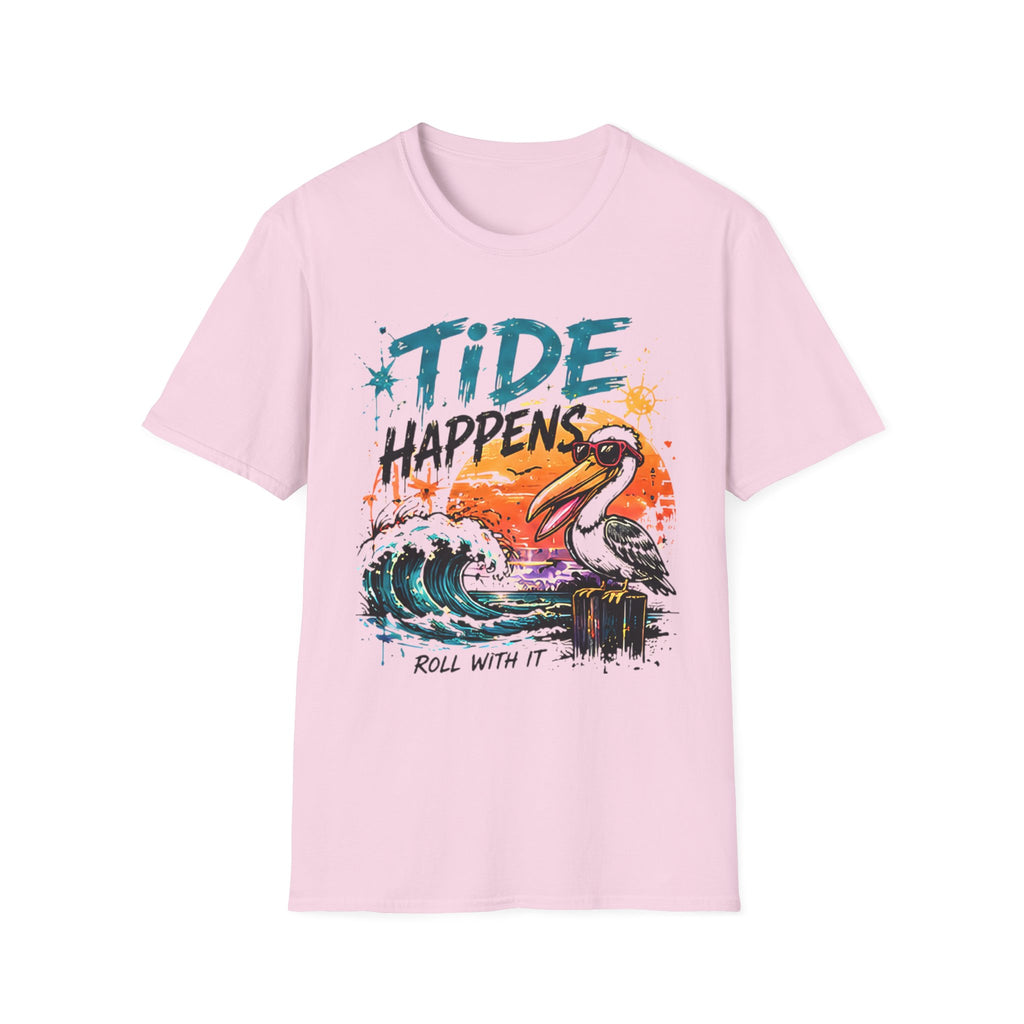 Tide Happens | Beach Life Graphic Tee | Cute Coastal Shirt | Oversized Summer Tee | Ocean Lover Gift