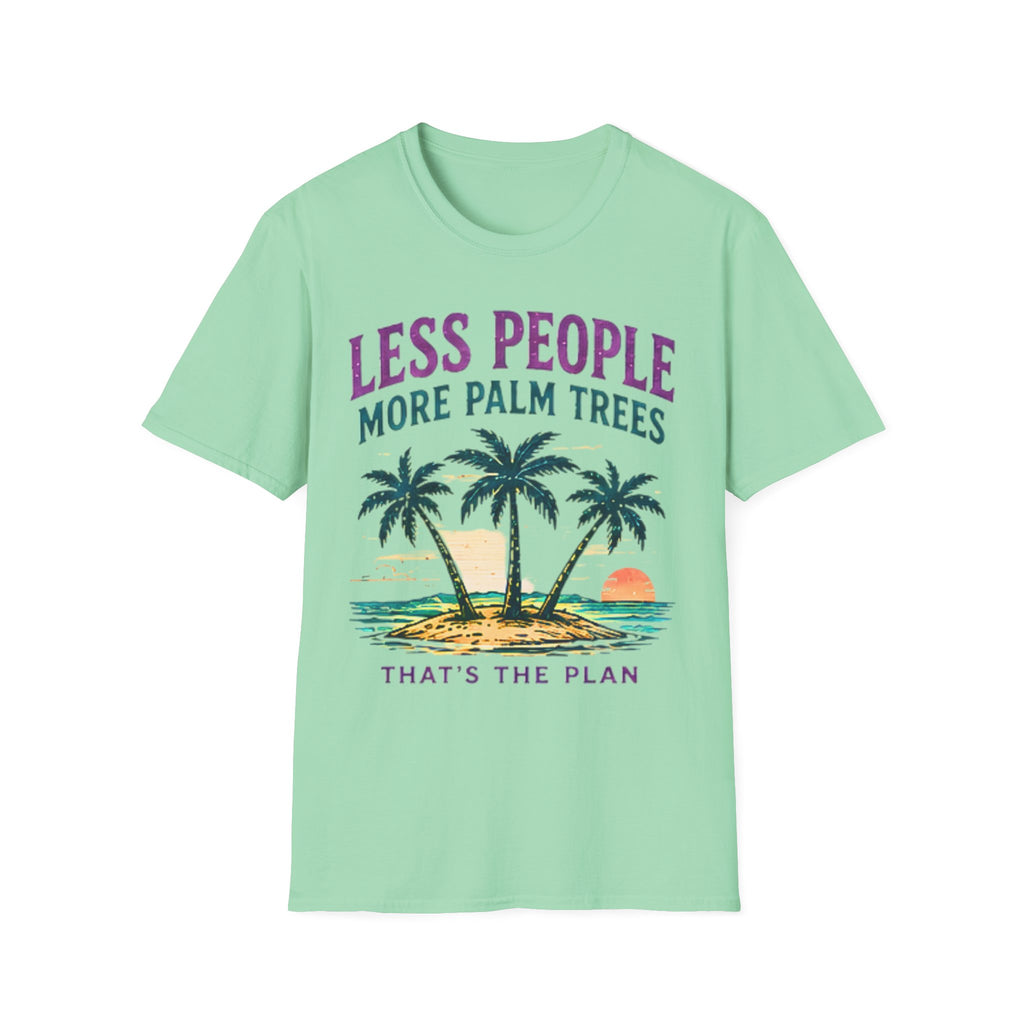 Less People More Palm Trees | Beach Life Graphic Tee | Cute Coastal Shirt | Oversized Summer Tee | Ocean Lover Gift