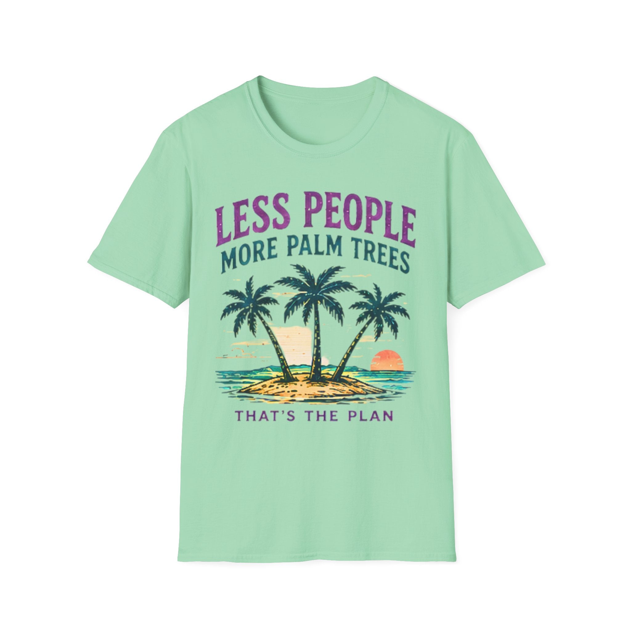 Less People More Palm Trees | Beach Life Graphic Tee | Cute Coastal Shirt | Oversized Summer Tee | Ocean Lover Gift