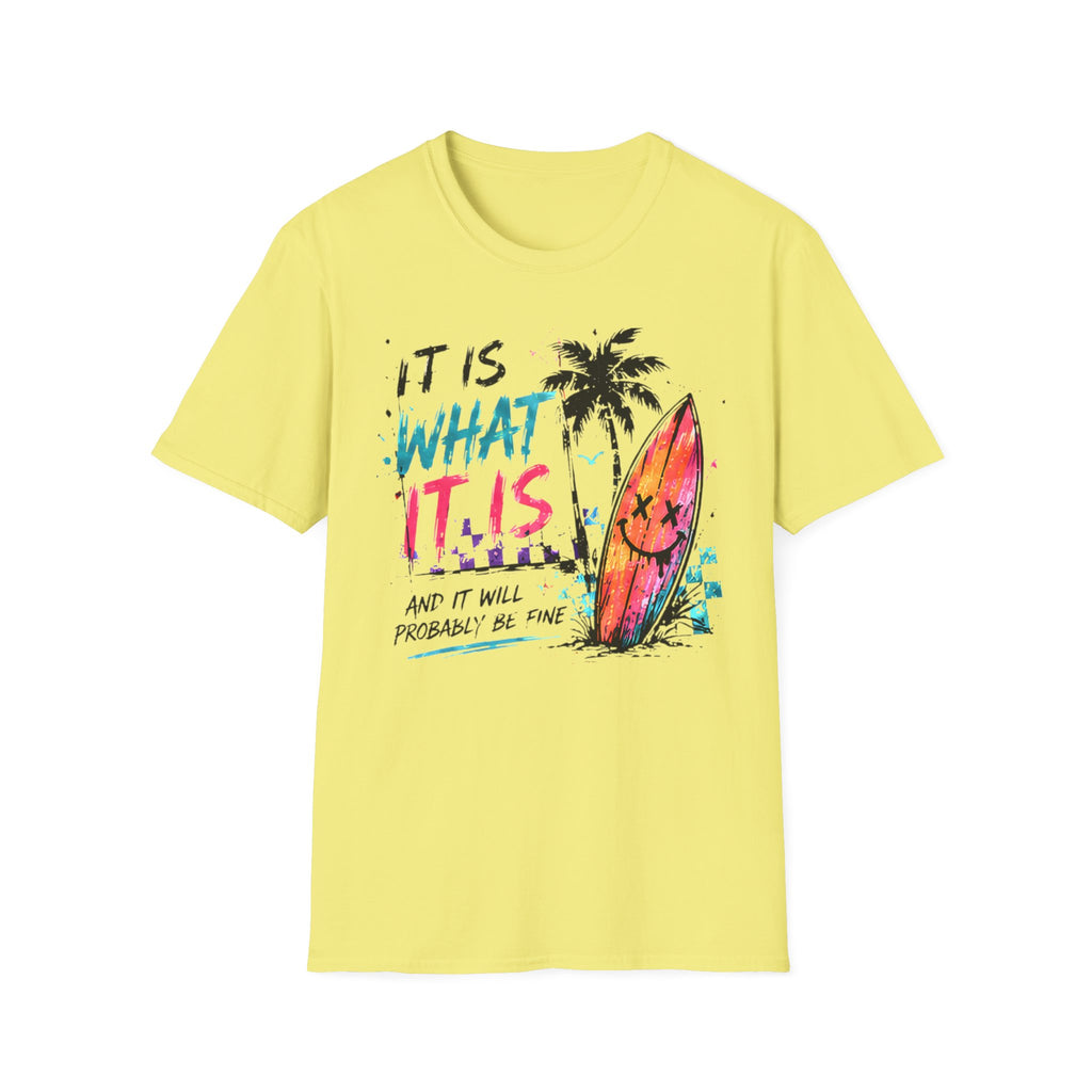 Cute Coastal Shirt | It Is What It Is | Beach Life Graphic Tee | Oversized Summer Tee | Ocean Lover Gift