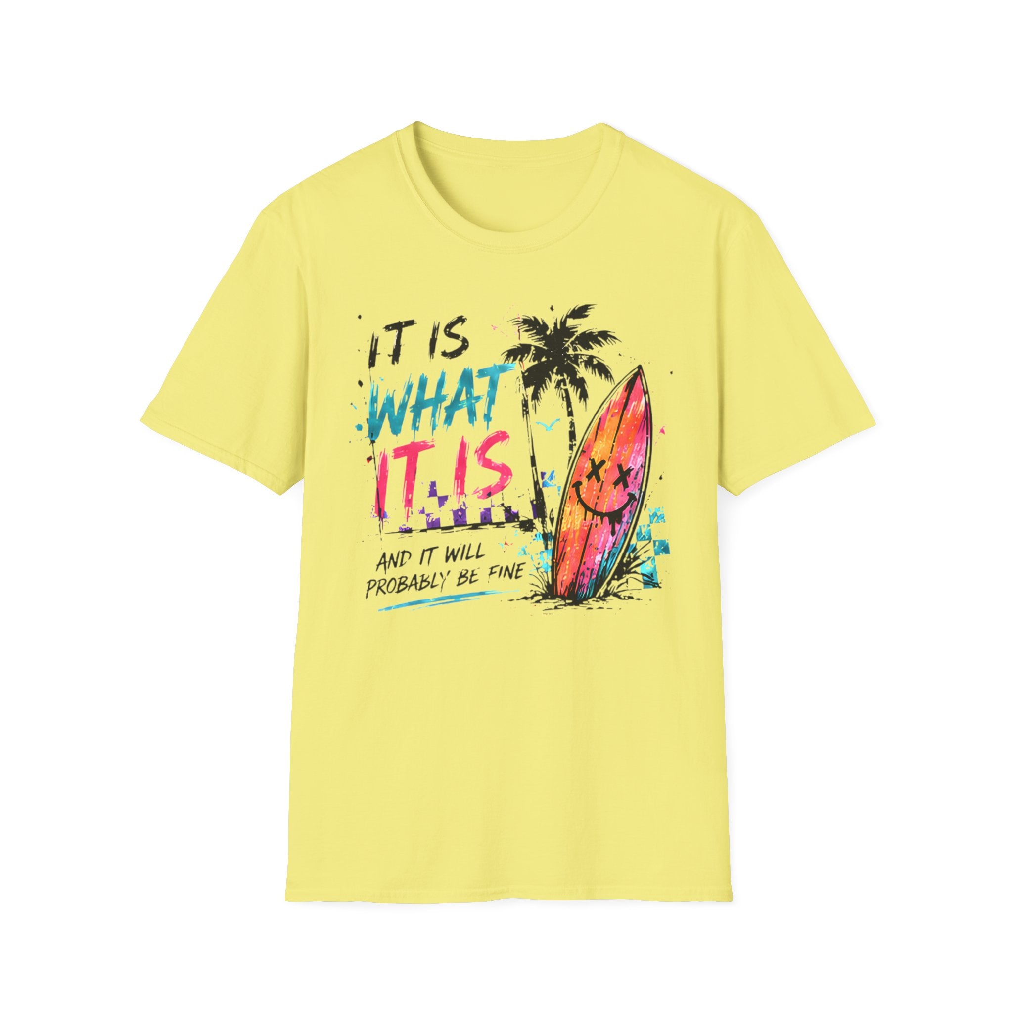 Cute Coastal Shirt | It Is What It Is | Beach Life Graphic Tee | Oversized Summer Tee | Ocean Lover Gift