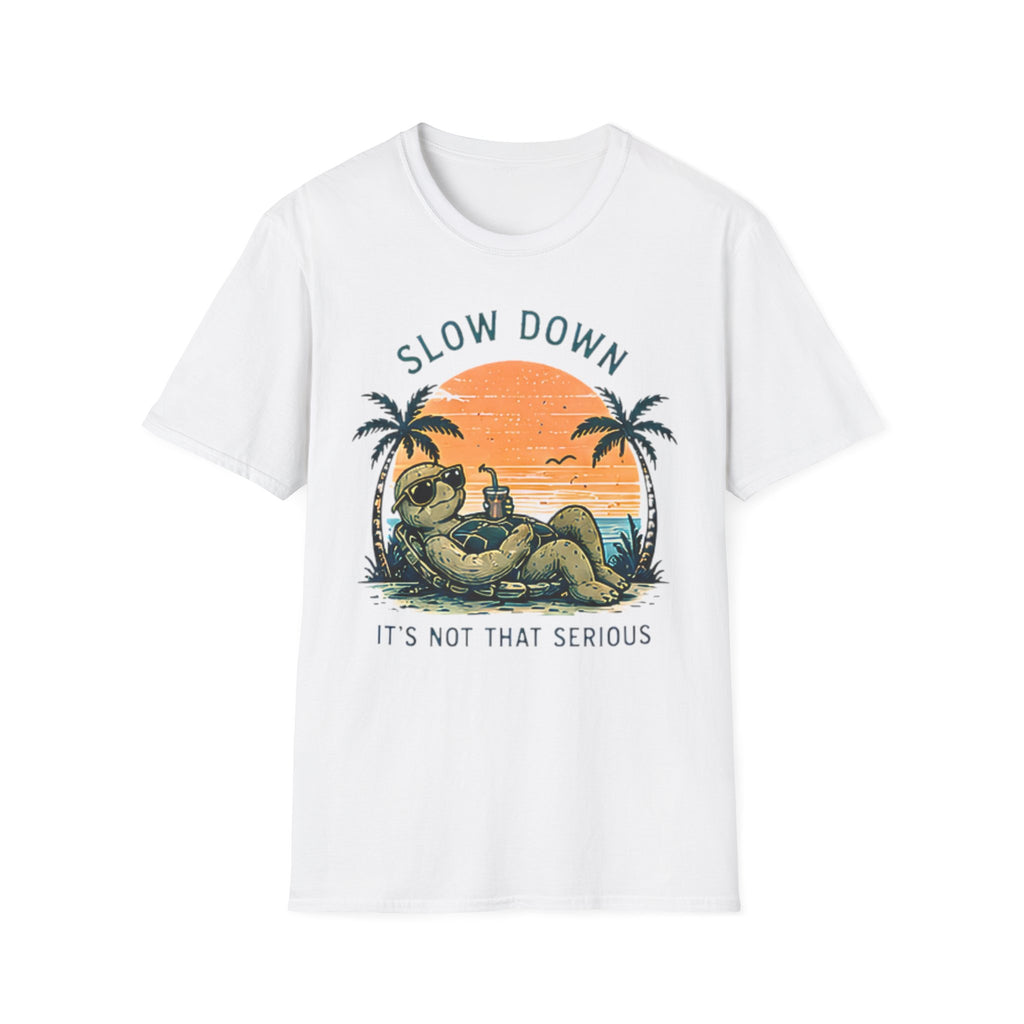 Slow Down | Beach Life Graphic Tee | Cute Coastal Shirt | Oversized Summer Tee | Ocean Lover Gift