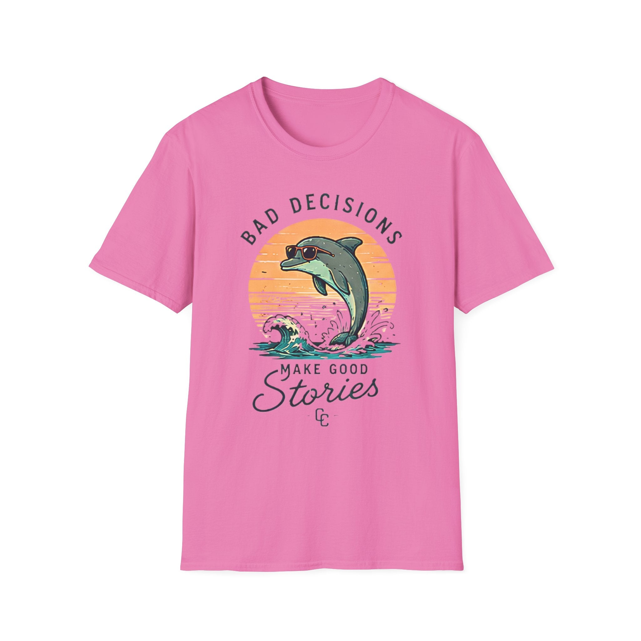 Bad Decisions Make Great Stories| Beach Life Graphic Tee | Cute Coastal Shirt | Oversized Summer Tee | Ocean Lover Gift