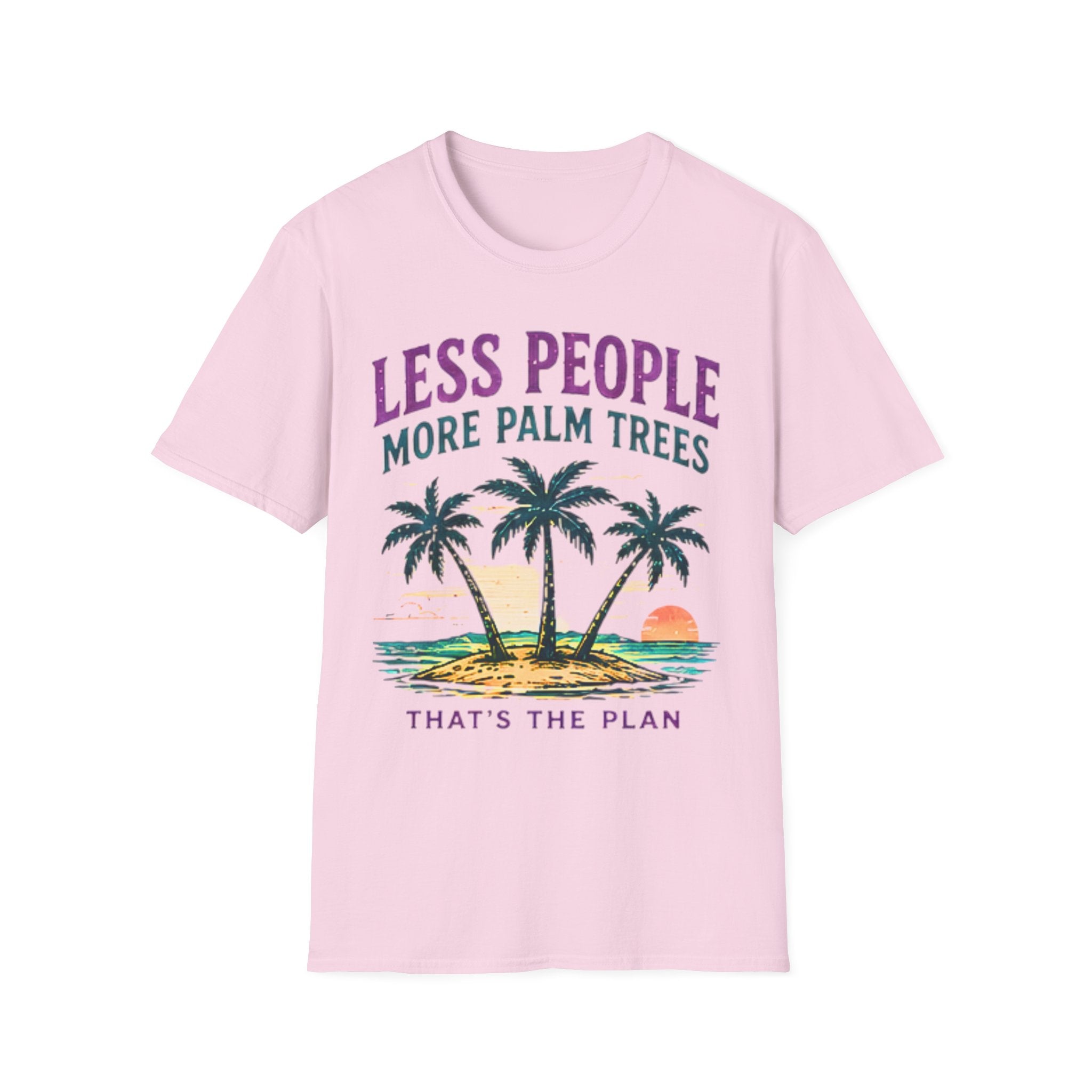 Less People More Palm Trees | Beach Life Graphic Tee | Cute Coastal Shirt | Oversized Summer Tee | Ocean Lover Gift