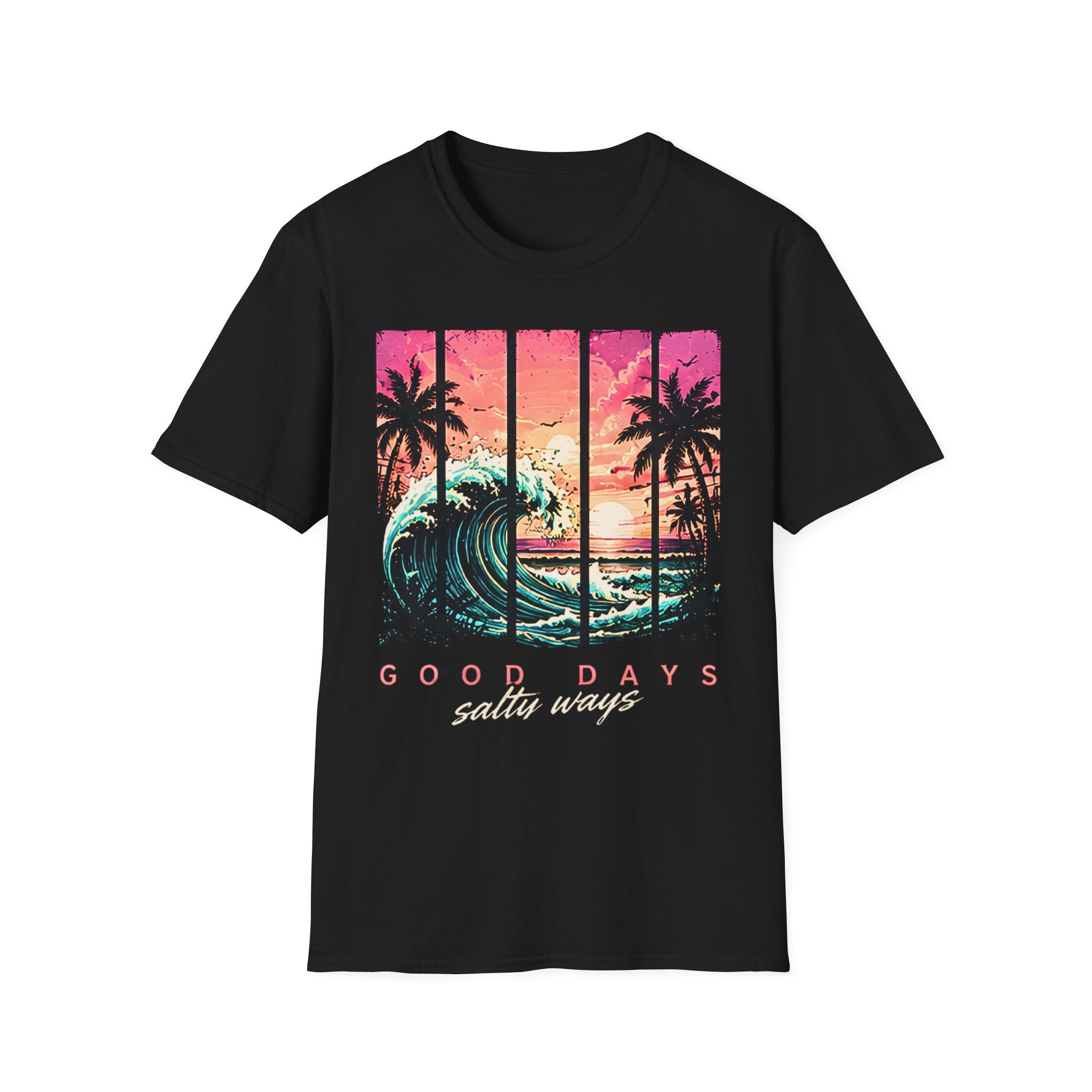 Cute Coastal Shirt | Good Days Salty Ways | Beach Life Graphic Tee | Oversized Summer Tee | Ocean Lover Gift