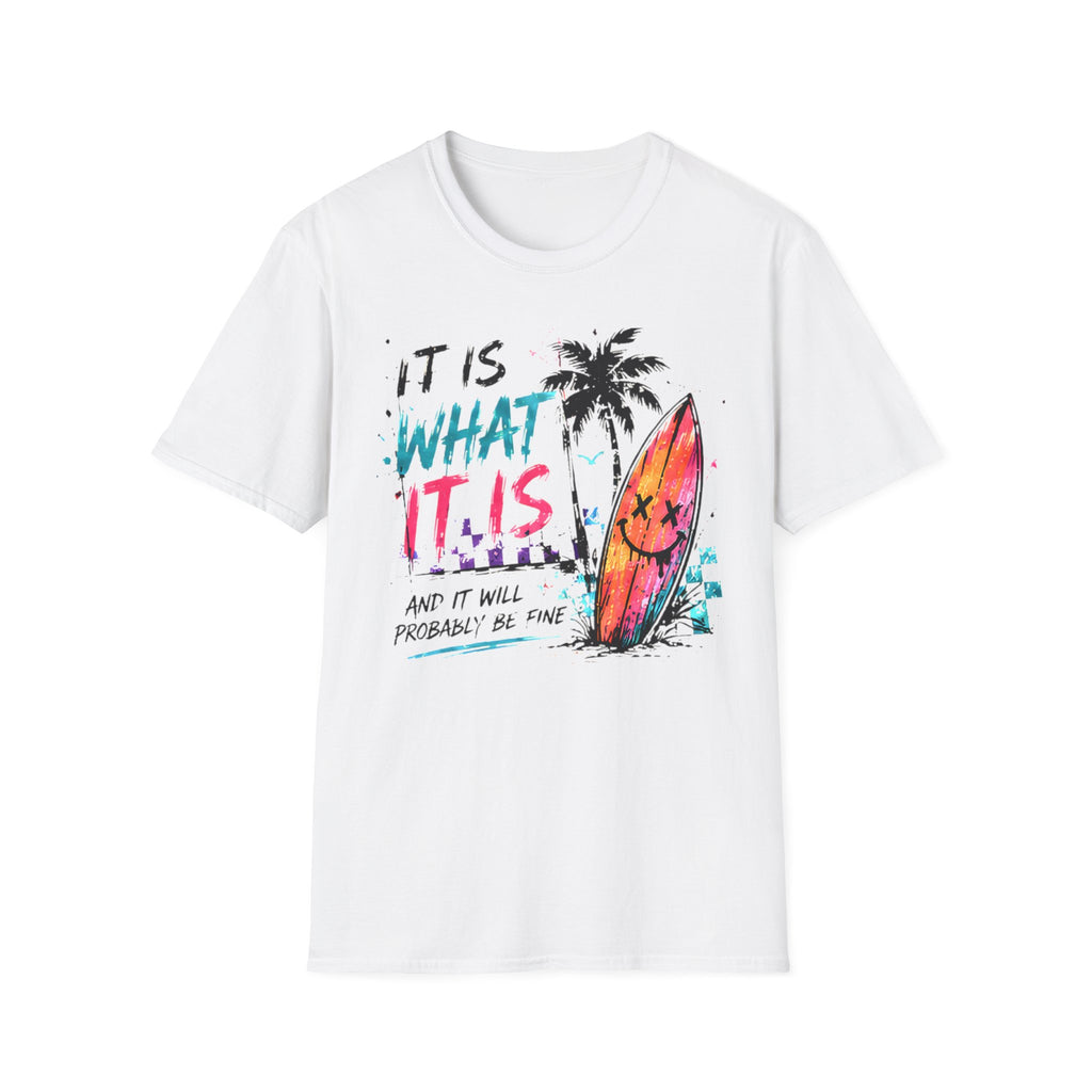 Cute Coastal Shirt | It Is What It Is | Beach Life Graphic Tee | Oversized Summer Tee | Ocean Lover Gift