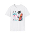 Cute Coastal Shirt | It Is What It Is | Beach Life Graphic Tee | Oversized Summer Tee | Ocean Lover Gift
