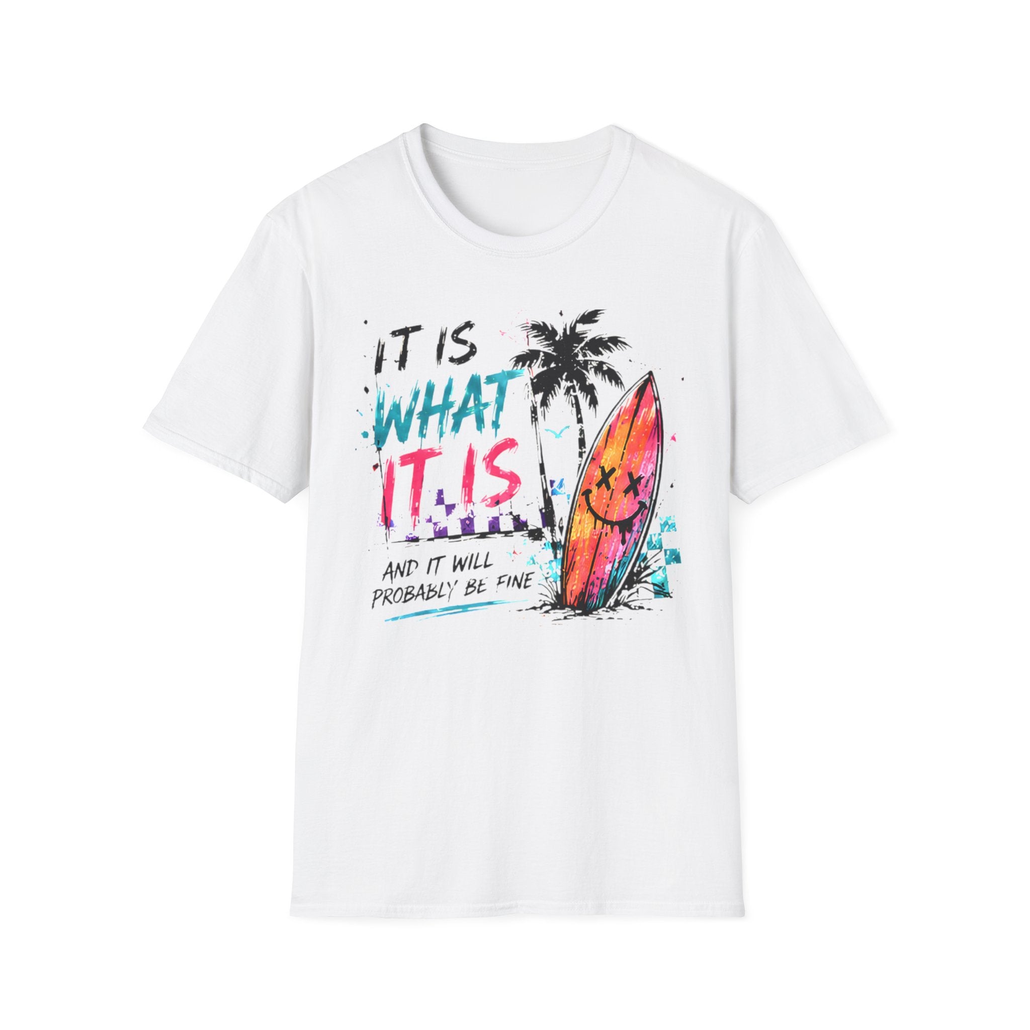 Cute Coastal Shirt | It Is What It Is | Beach Life Graphic Tee | Oversized Summer Tee | Ocean Lover Gift