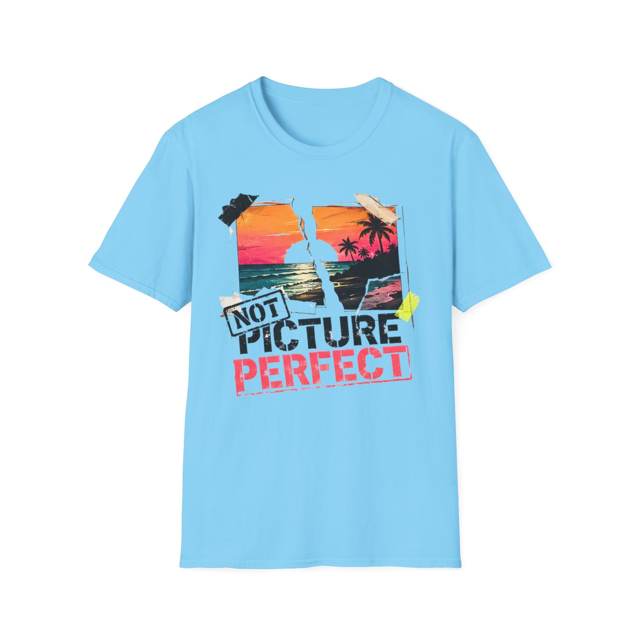 Not Picture Perfect | Beach Life Graphic Tee | Cute Coastal Shirt | Oversized Summer Tee | Ocean Lover Gift