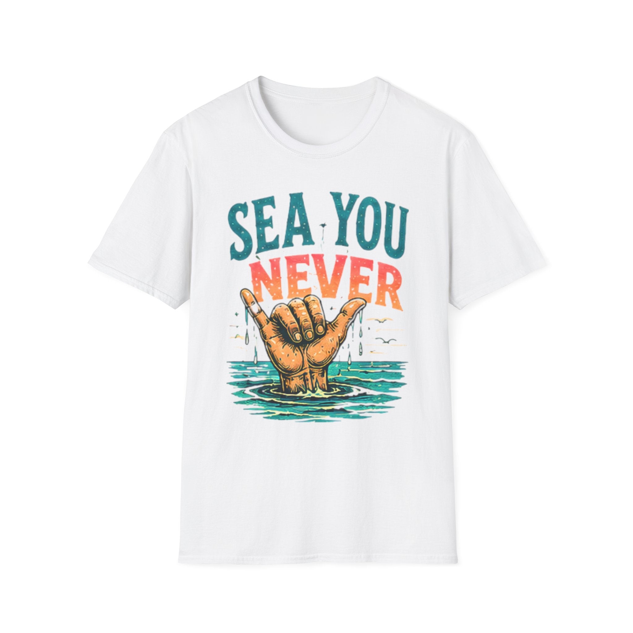 Sea You Never | Beach Life Graphic Tee | Cute Coastal Shirt | Oversized Summer Tee | Ocean Lover Gift