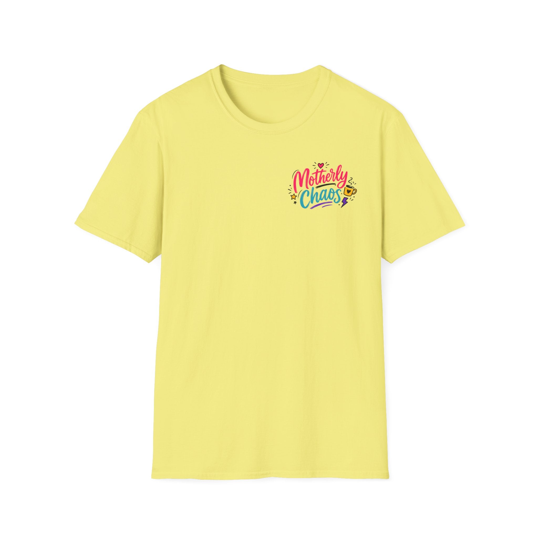 Motherly Chaos T-Shirt — Cute Colorful Mom Life Graphic Tee
