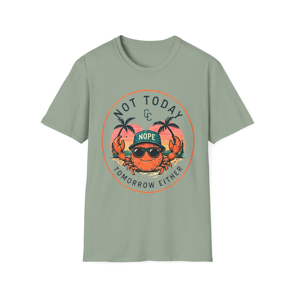 Not Today | Beach Life Graphic Tee | Cute Coastal Shirt | Oversized Summer Tee | Ocean Lover Gift