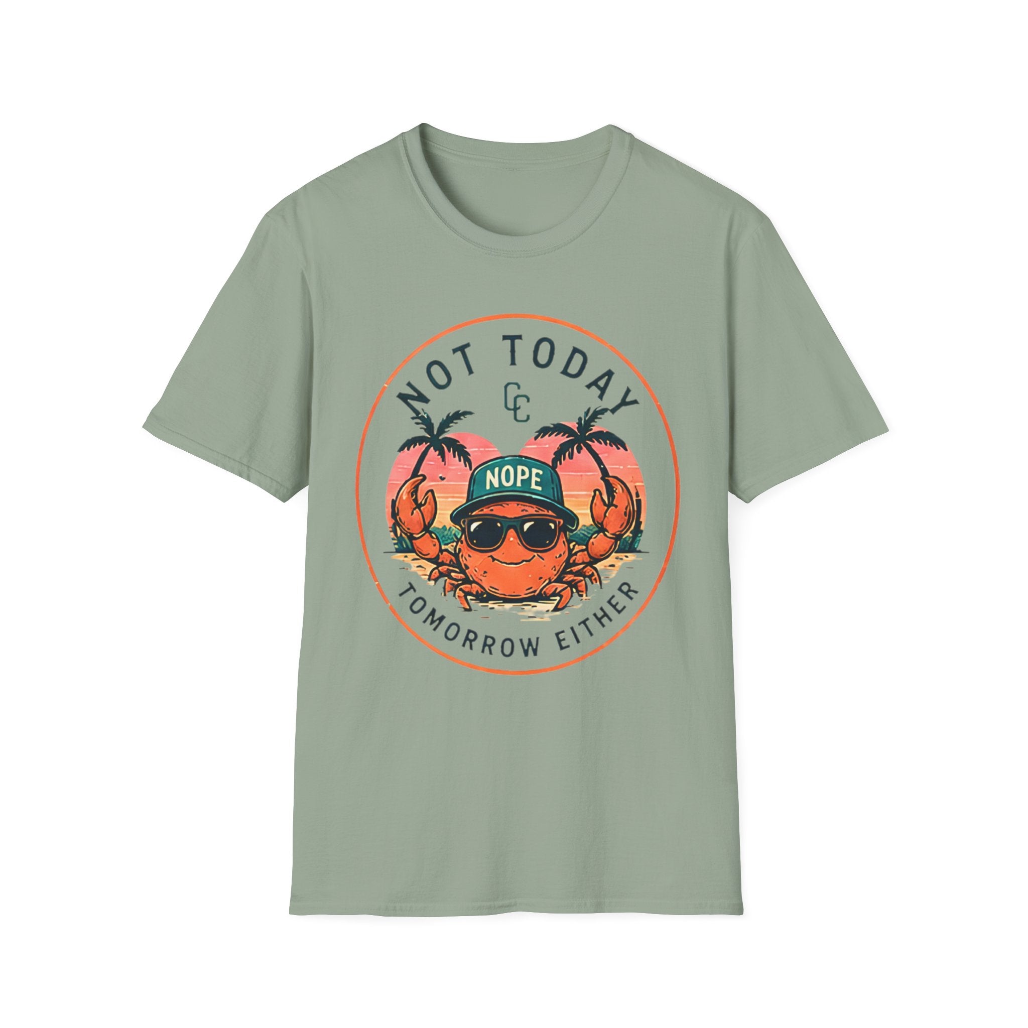 Not Today | Beach Life Graphic Tee | Cute Coastal Shirt | Oversized Summer Tee | Ocean Lover Gift