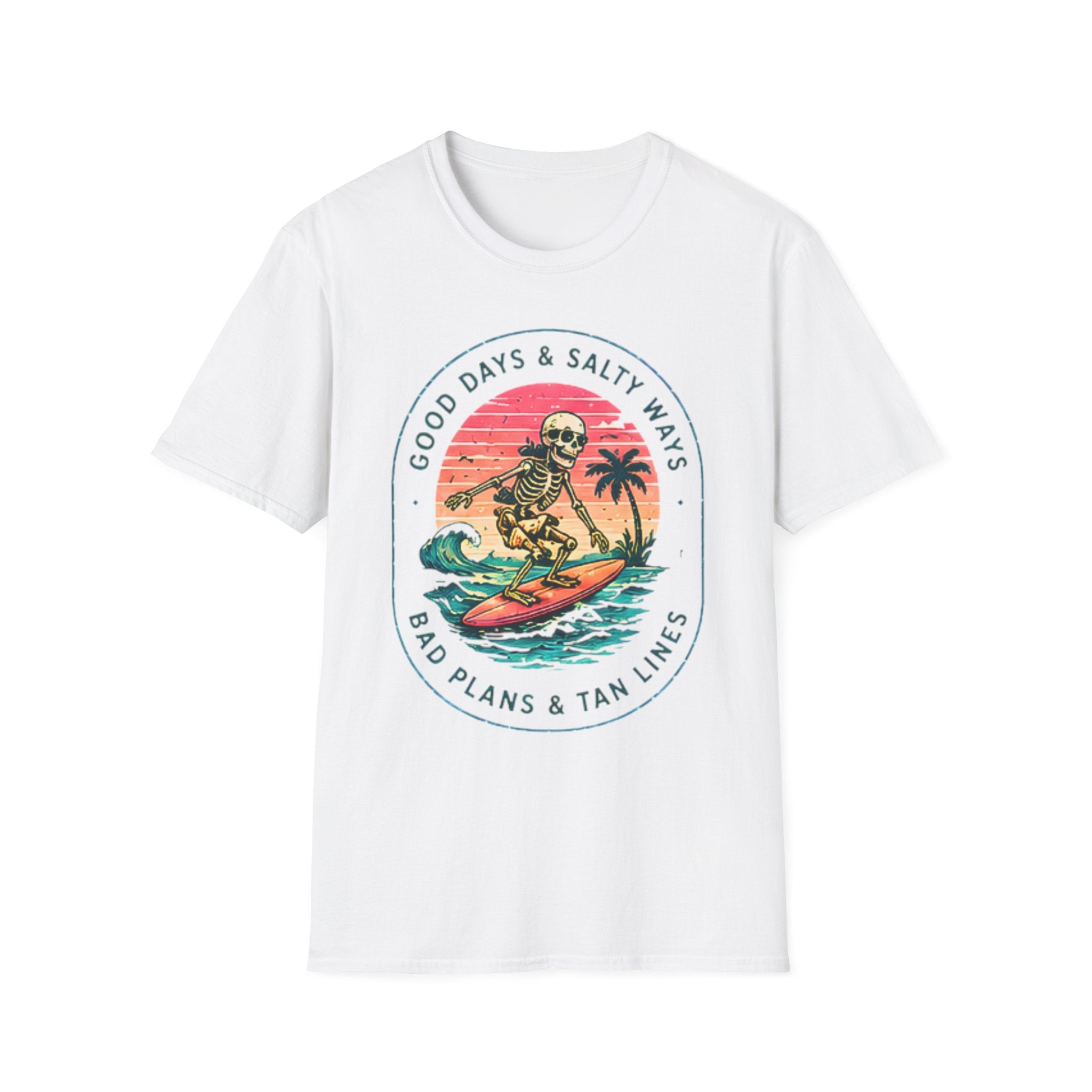 Good Days Salty Ways | Beach Life Graphic Tee | Cute Coastal Shirt | Oversized Summer Tee | Ocean Lover Gift