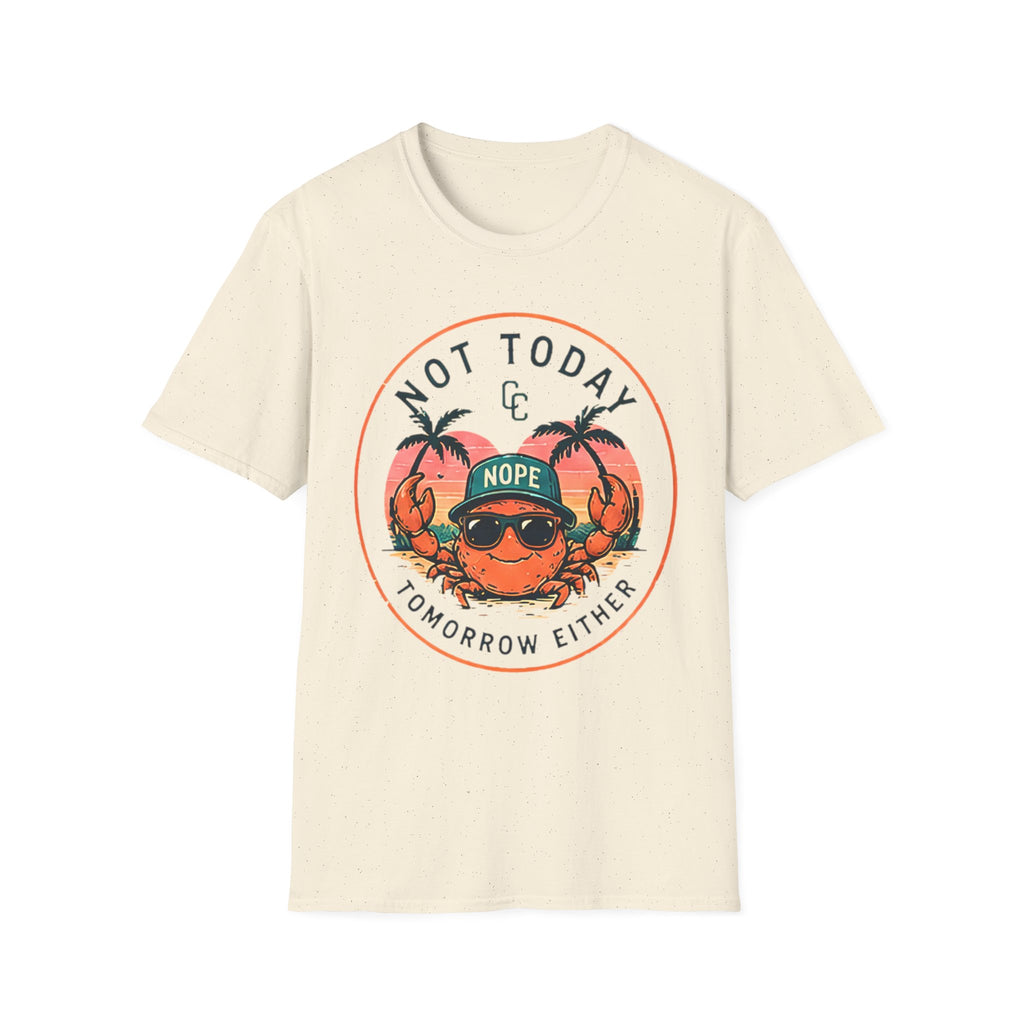 Not Today | Beach Life Graphic Tee | Cute Coastal Shirt | Oversized Summer Tee | Ocean Lover Gift