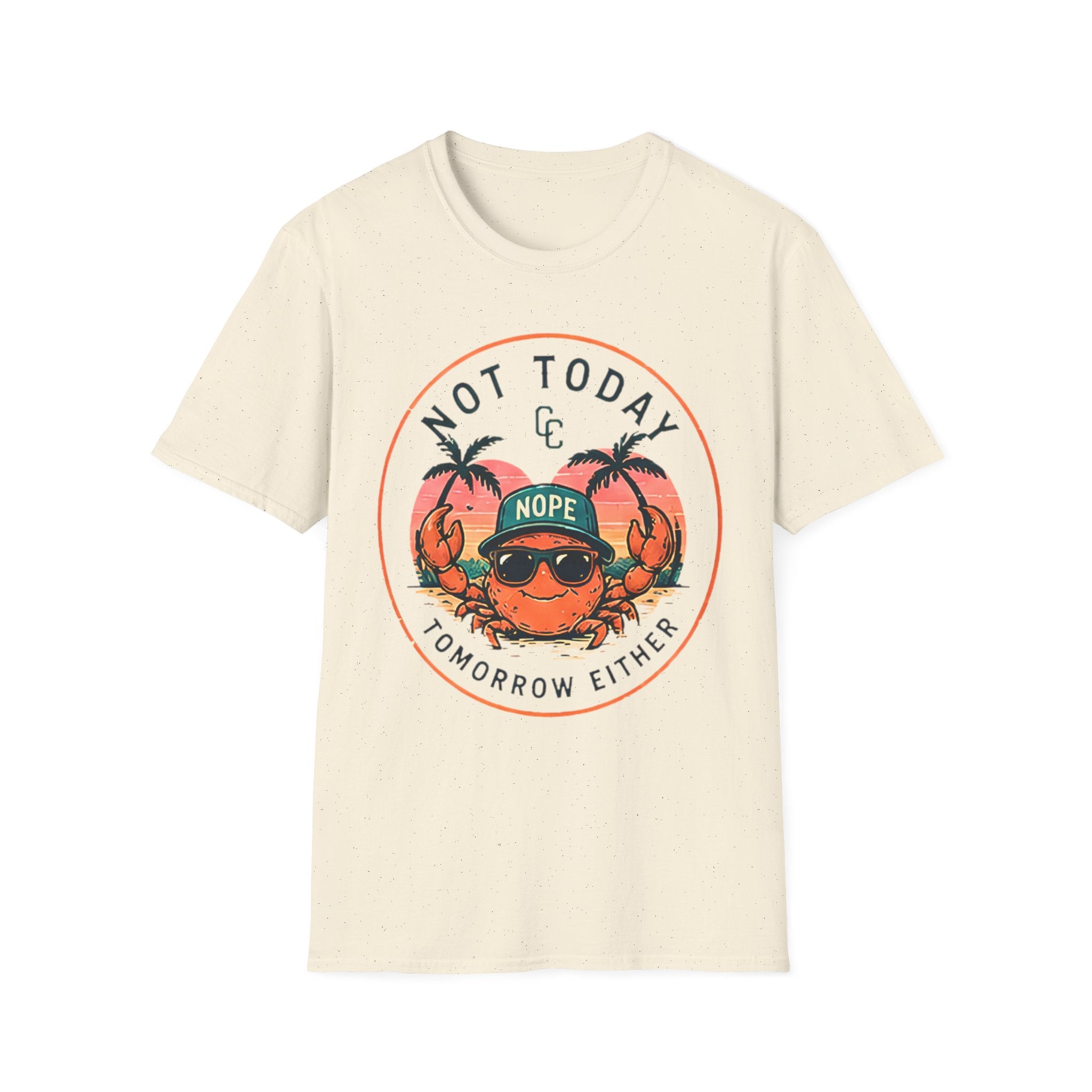 Not Today | Beach Life Graphic Tee | Cute Coastal Shirt | Oversized Summer Tee | Ocean Lover Gift