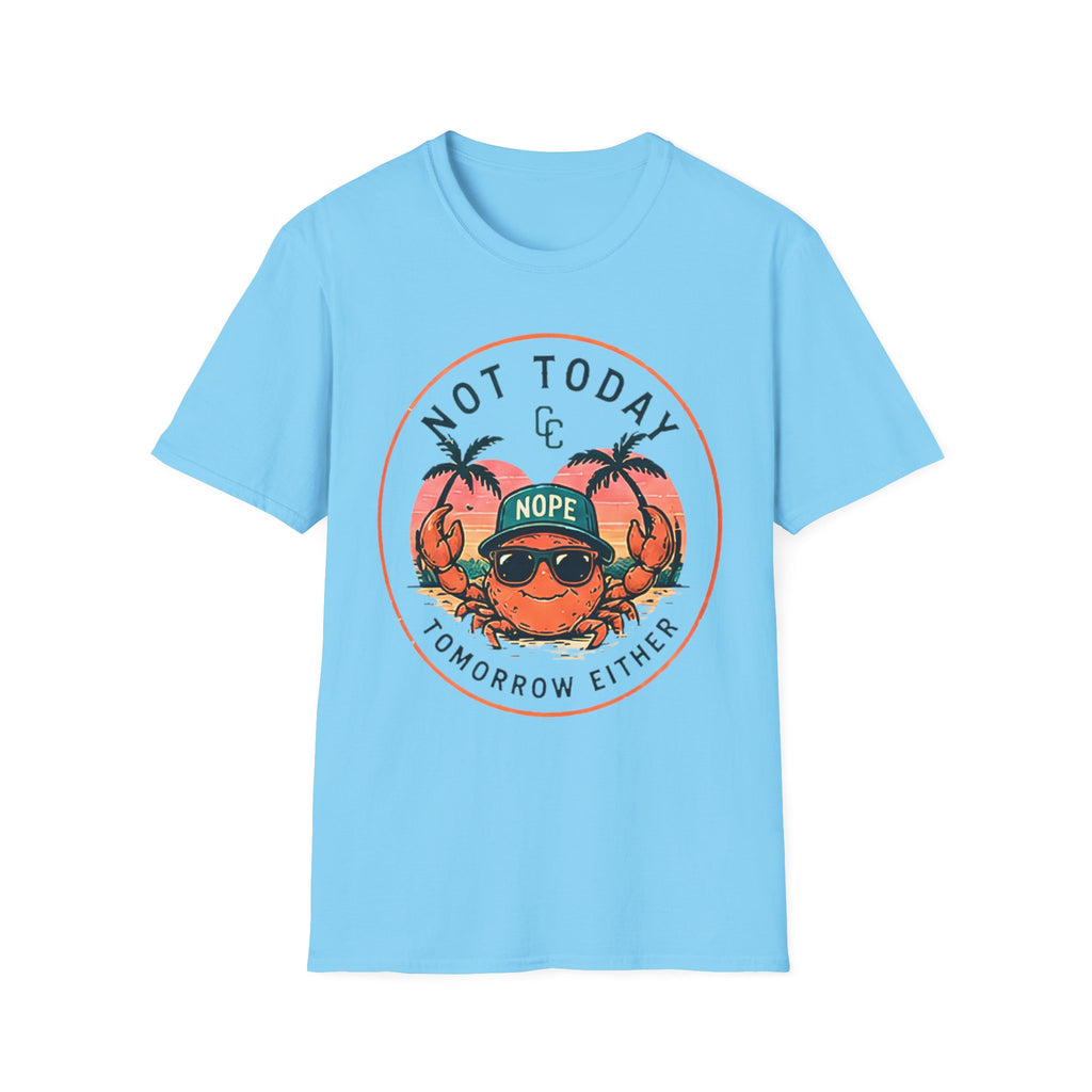 Not Today | Beach Life Graphic Tee | Cute Coastal Shirt | Oversized Summer Tee | Ocean Lover Gift
