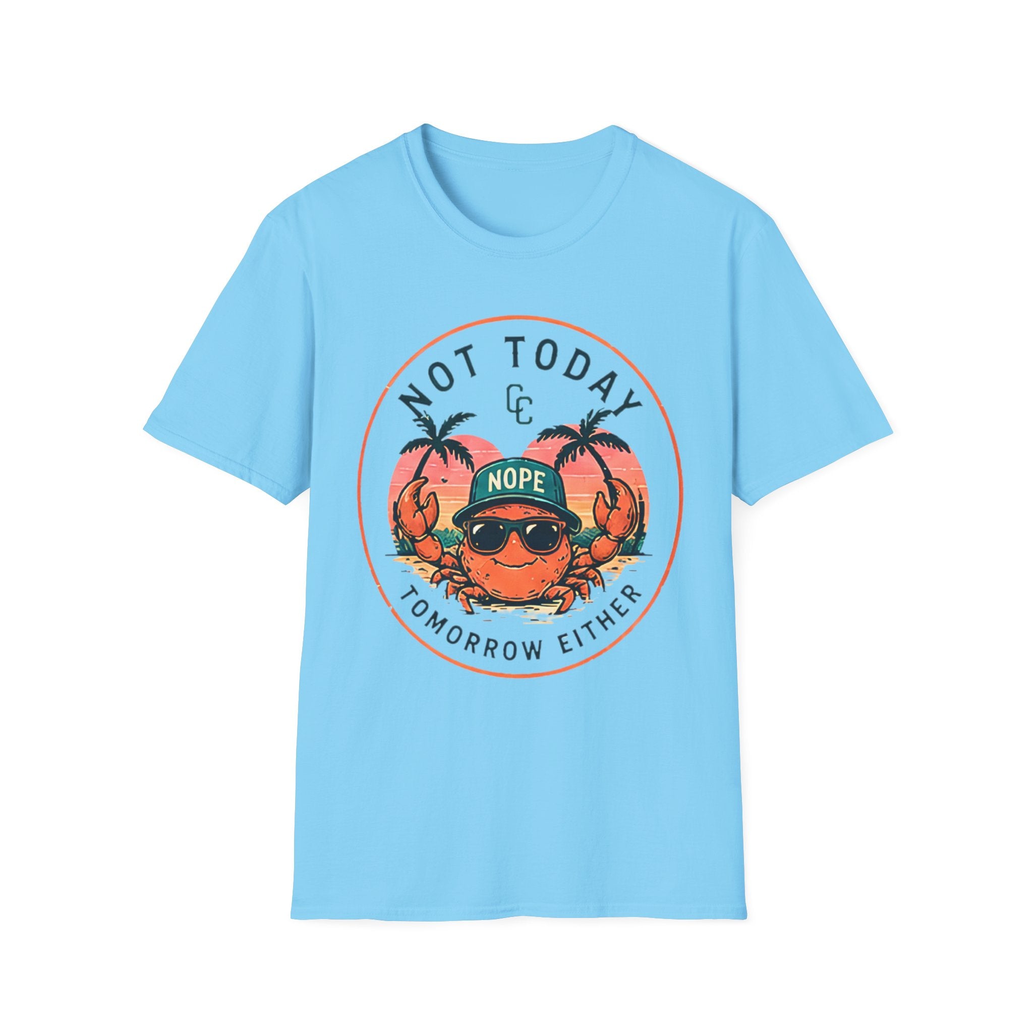 Not Today | Beach Life Graphic Tee | Cute Coastal Shirt | Oversized Summer Tee | Ocean Lover Gift