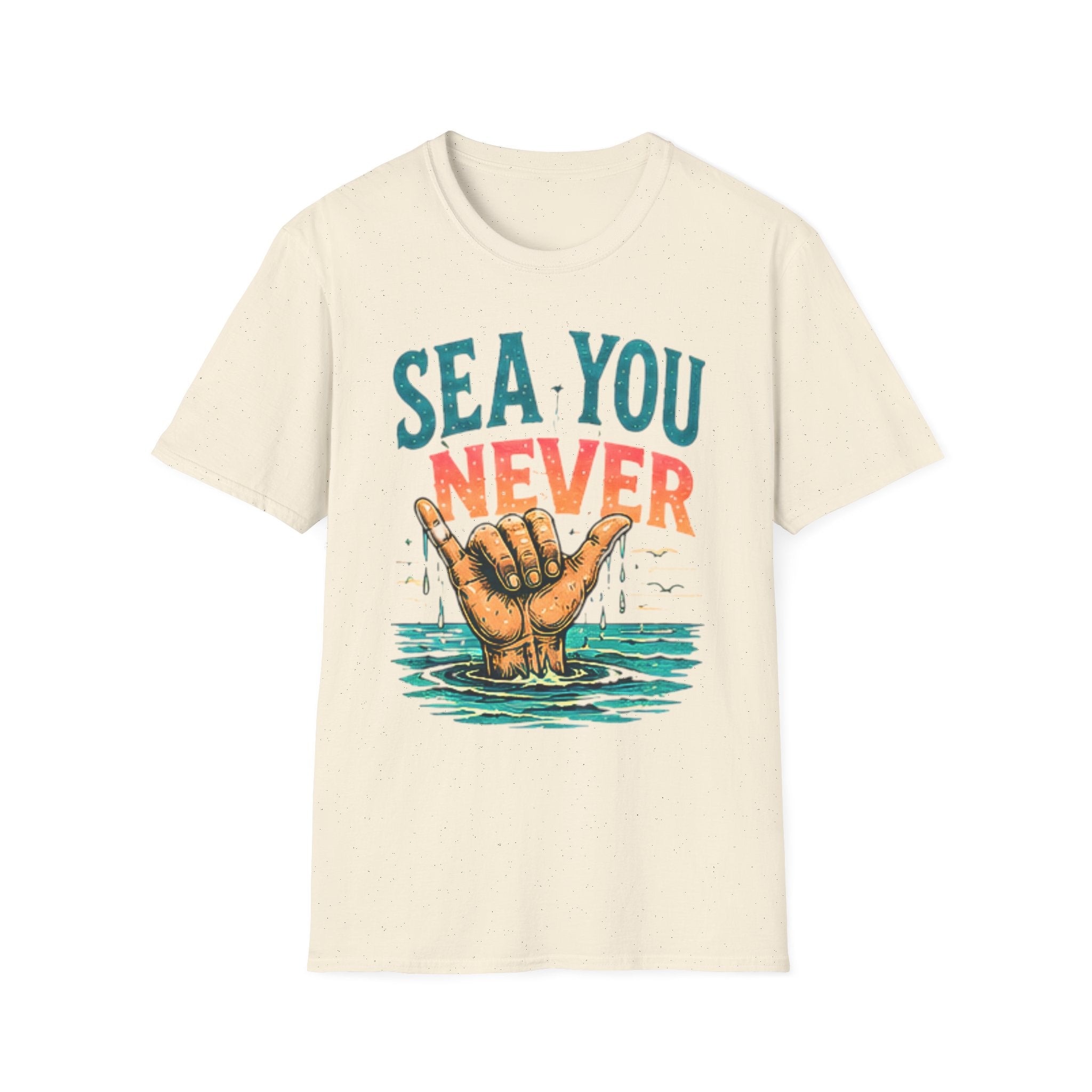 Sea You Never | Beach Life Graphic Tee | Cute Coastal Shirt | Oversized Summer Tee | Ocean Lover Gift